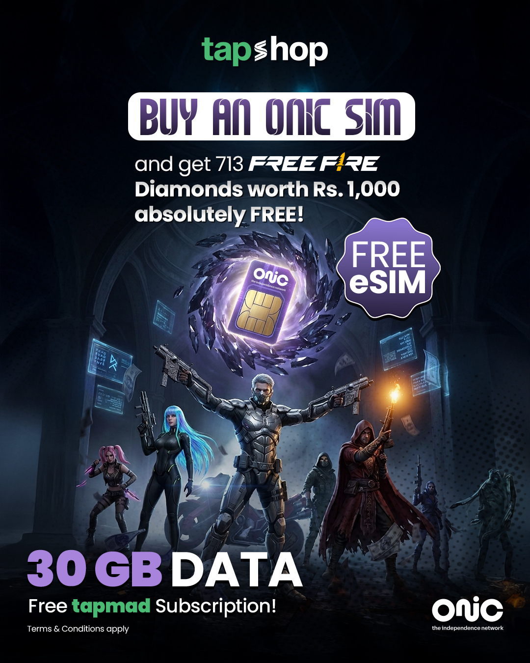 Tapshop Facebook ad: Grab Your SIM & Enjoy Exclusive Offer Now