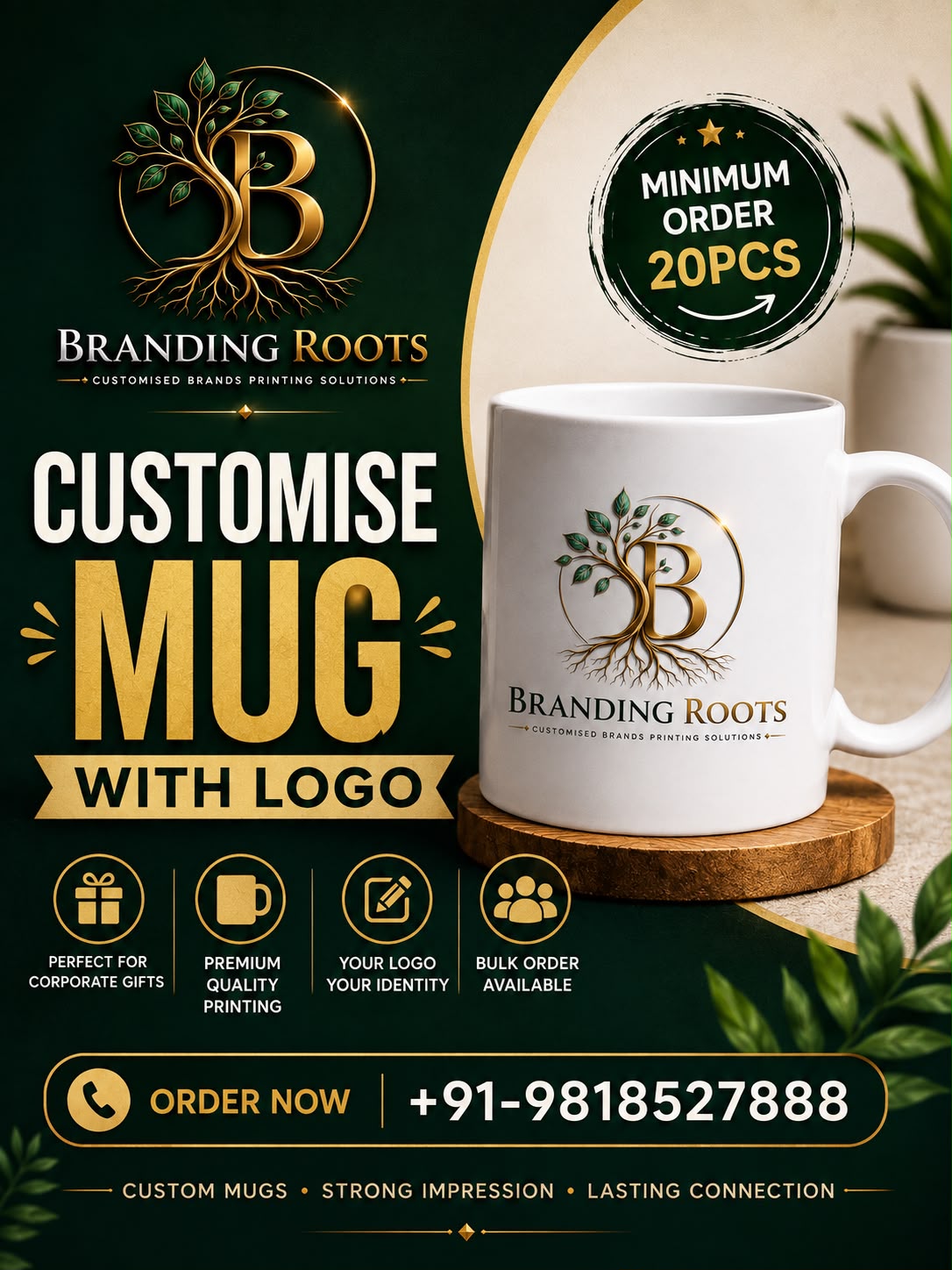 Branding Roots Facebook ad: Chat with us