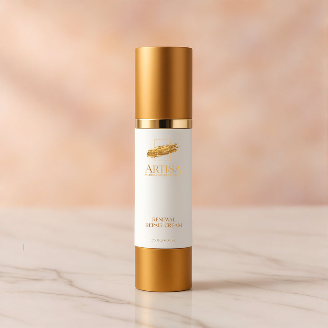 Artisa Skincare Facebook ad: Subscribe & Save 10%.