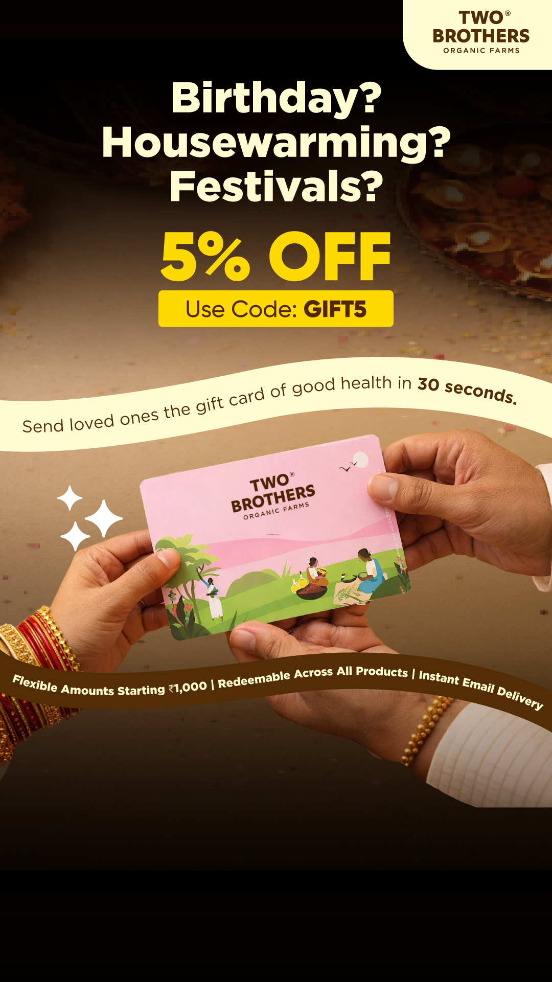 Two Brothers Organic Farms Facebook ad