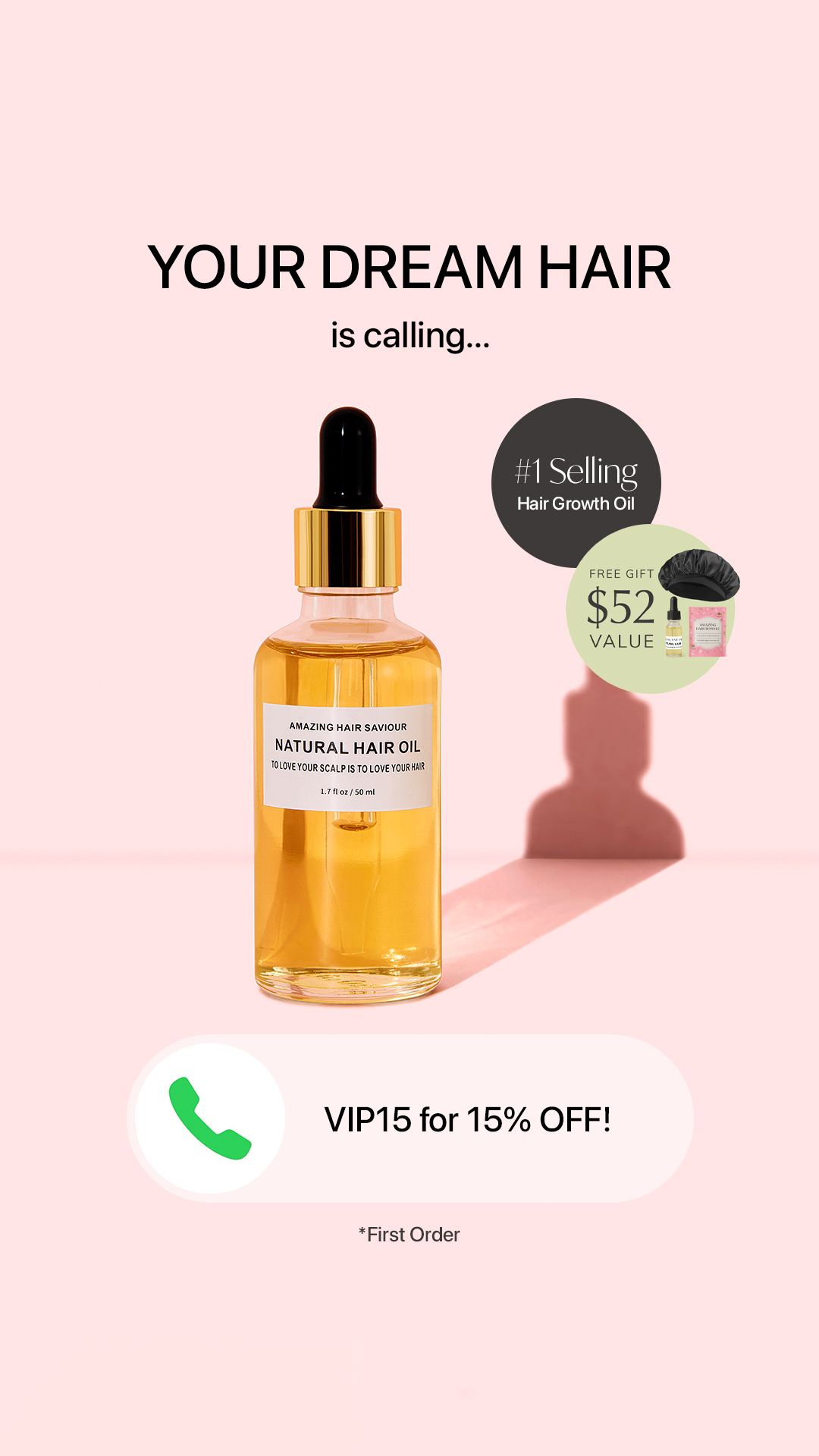 Amazing Hair Saviour Facebook ad