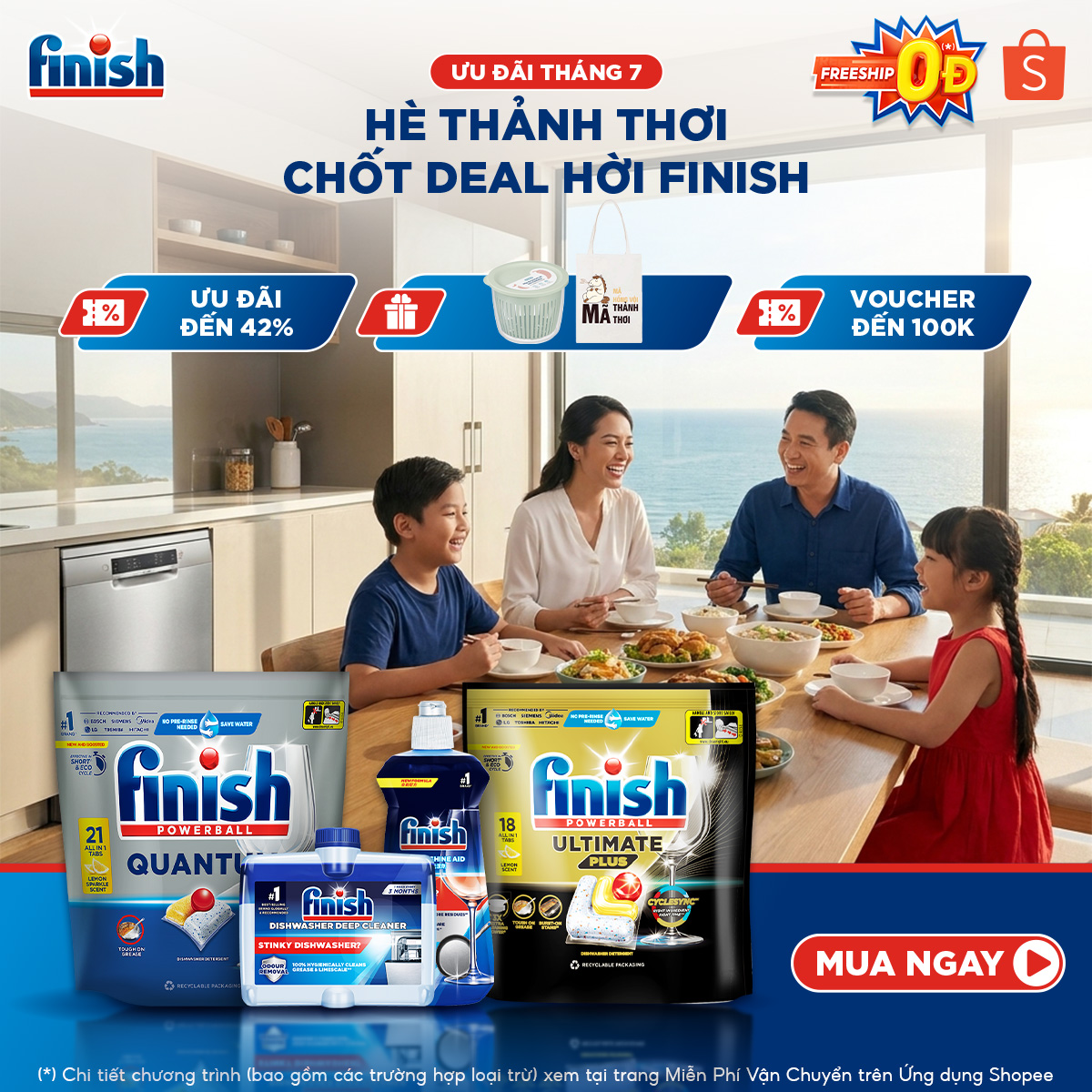 Finish Việt Nam Facebook ad: ƯU ĐÃI THÁNG 07 - MUA LÀ CÓ QUÀ