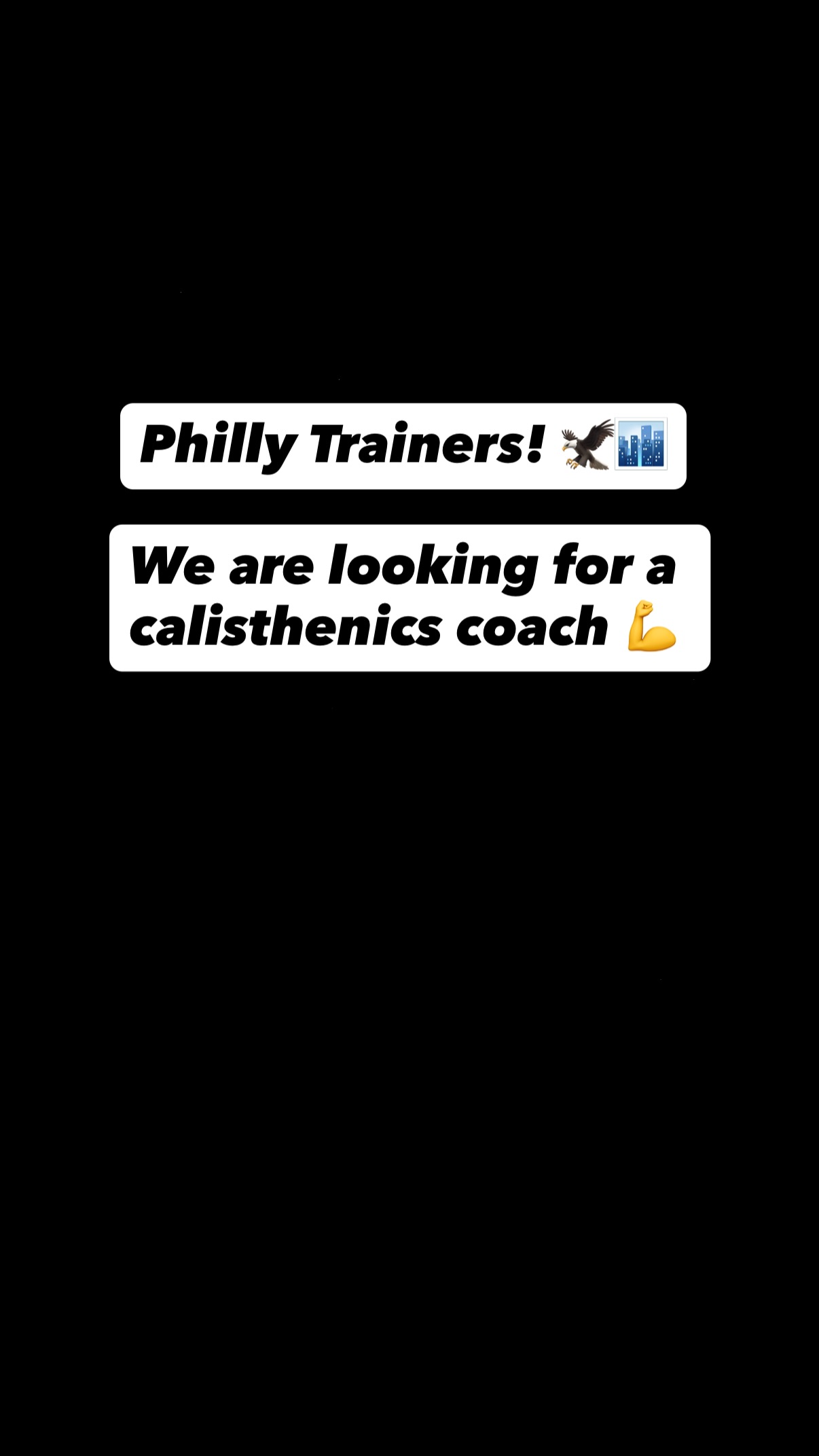 Capră - Bodyweight Training Facebook ad: Philly Trainers!