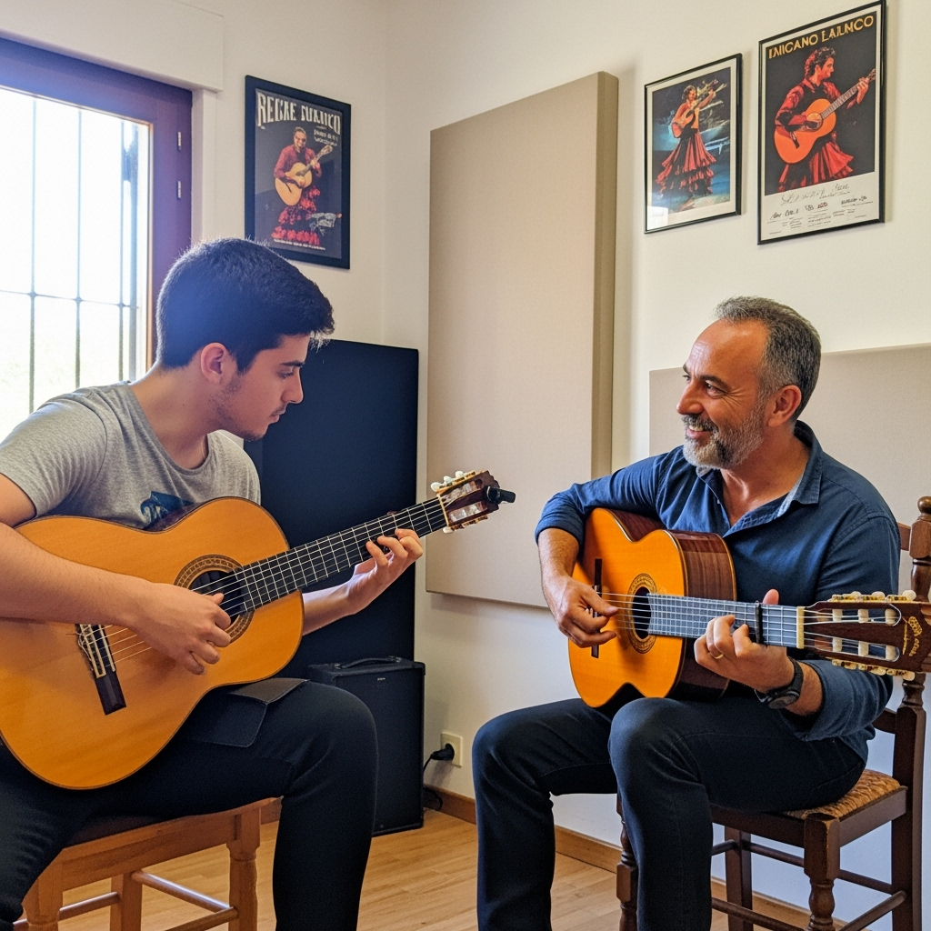 Music with Mr. Browne Facebook ad: FREE Guitar Class For Adults, Onliine