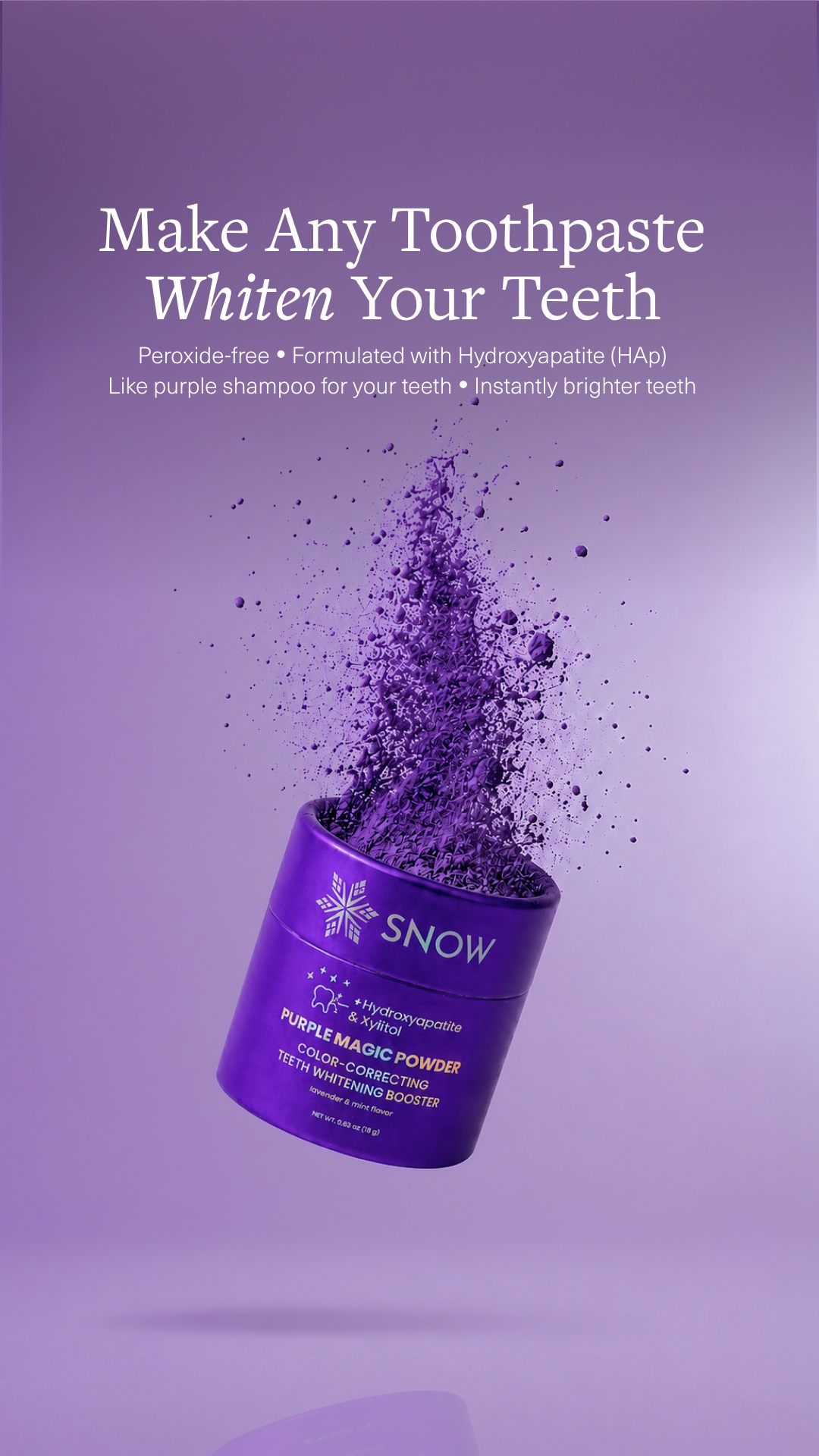 SNOW Teeth Whitening Facebook ad