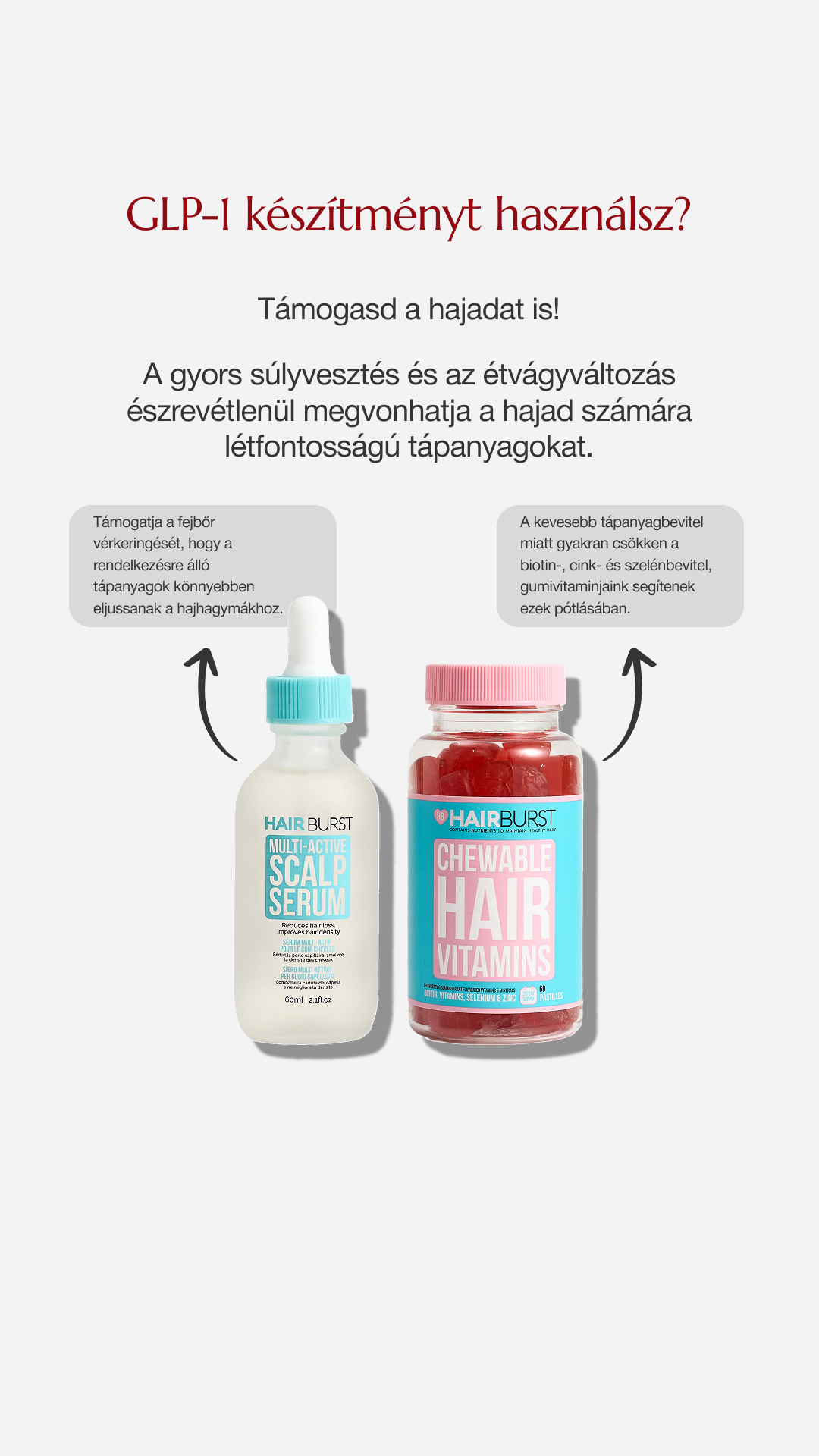 Hairburst Hungary Facebook ad