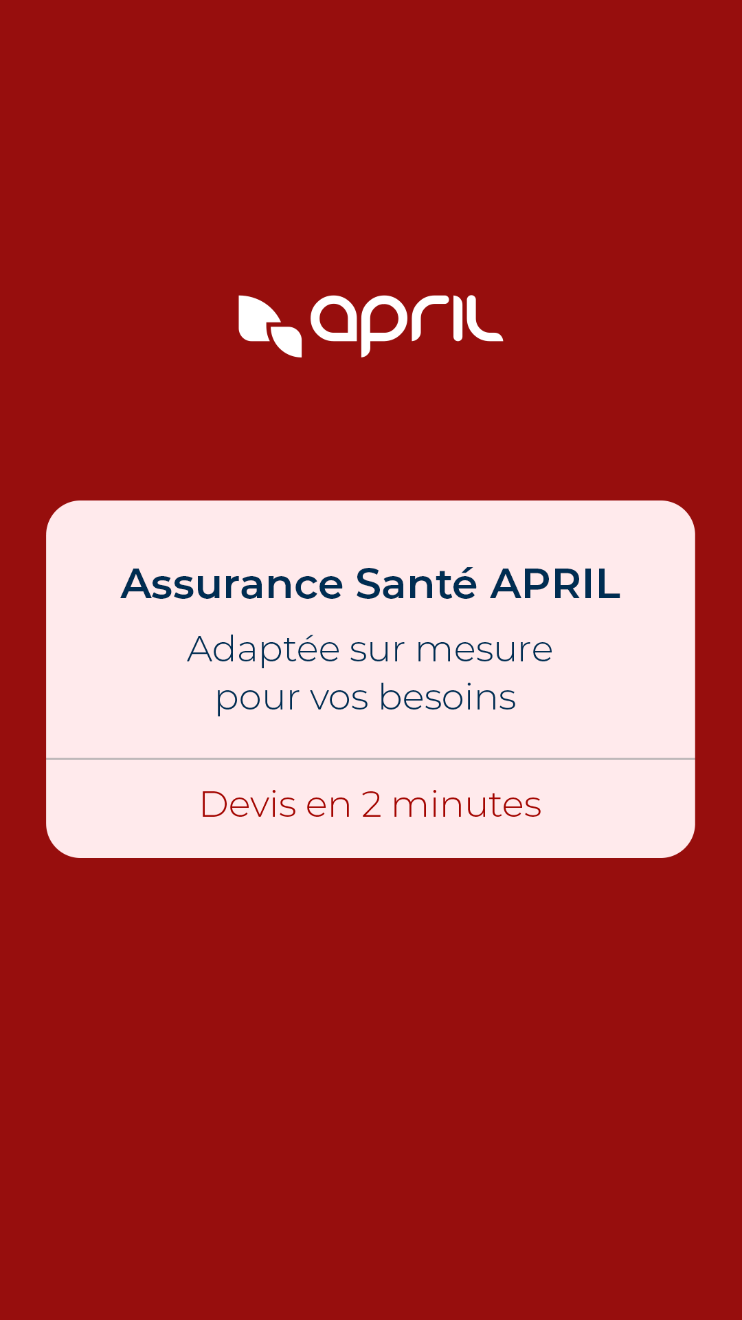 APRIL Facebook ad