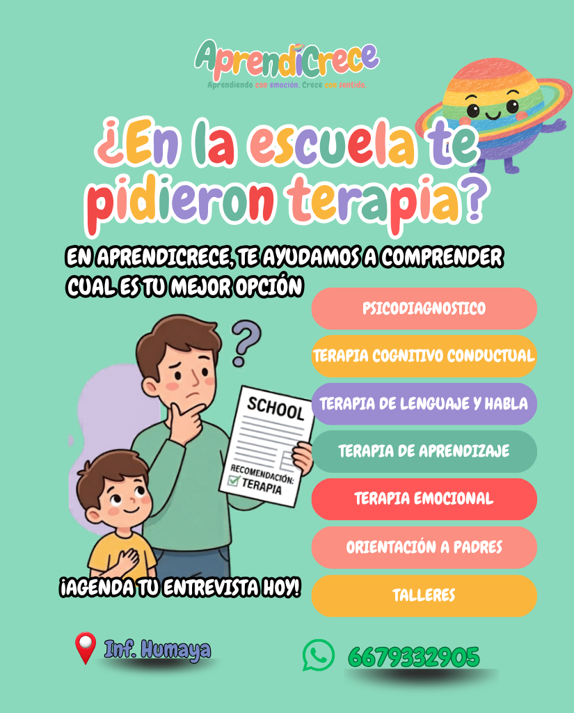 Aprendicrece Facebook ad: ¿Quieres iniciar terapias?