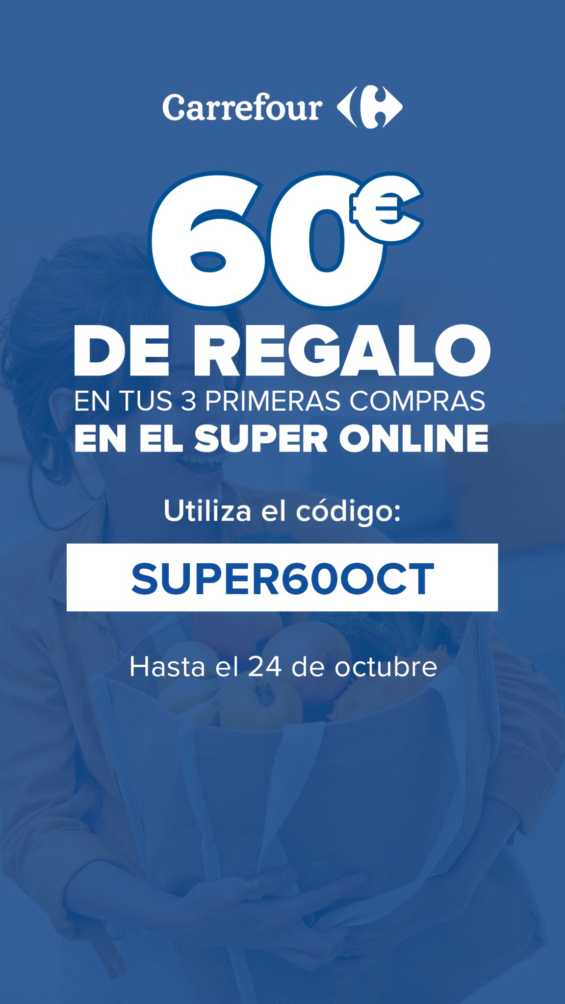 Carrefour Facebook ad: ¡60€ DE REGALO!