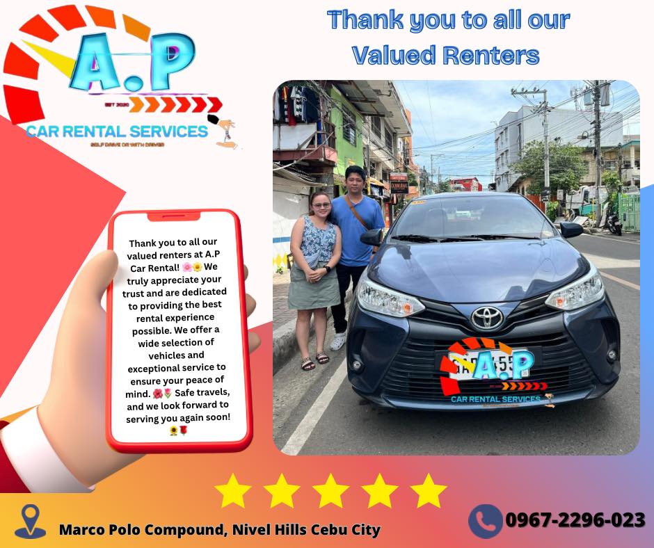 A.P Car Rental Cebu Self Drive Facebook ad