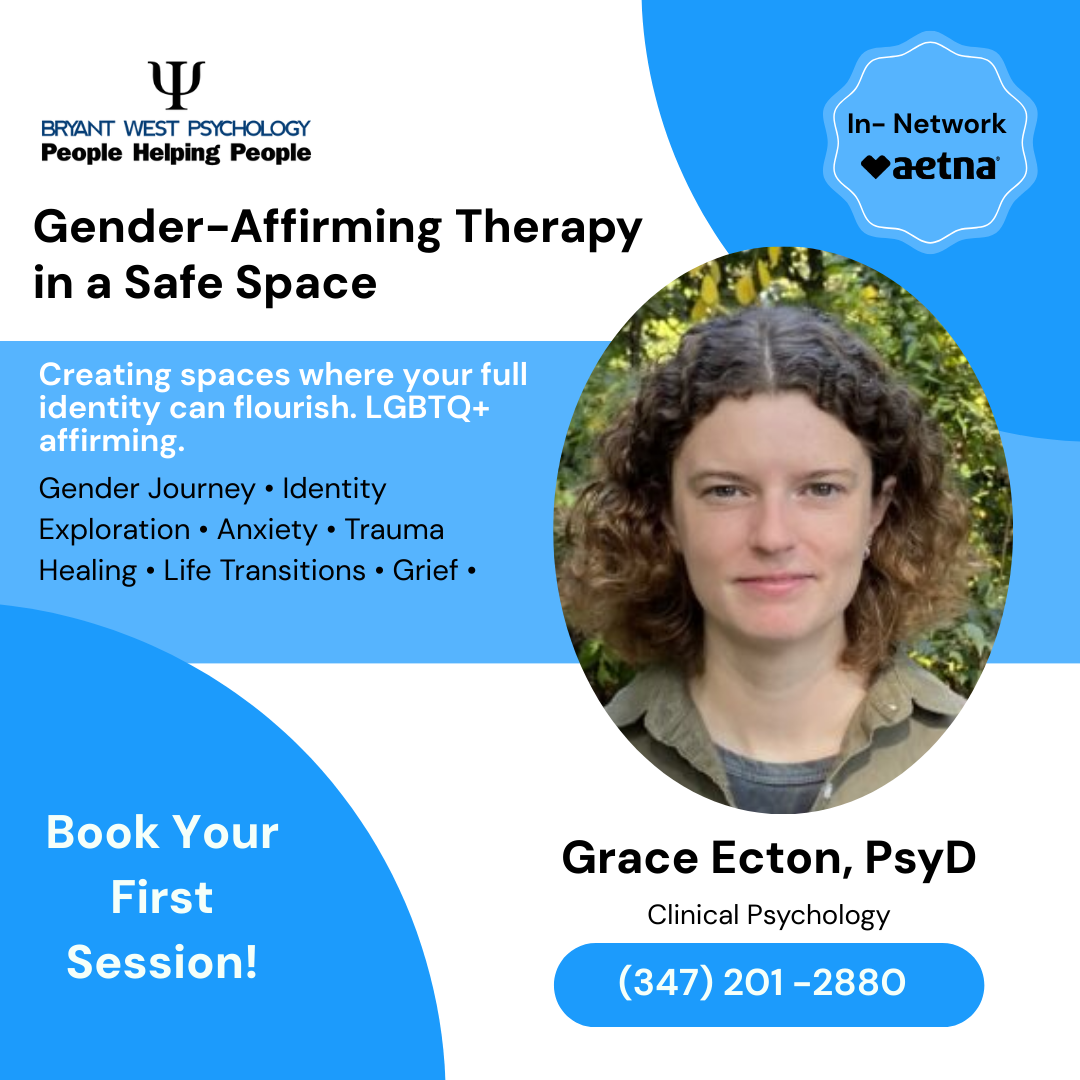 Bryant West Psychology in the Heart of New York City Facebook ad: Book now!