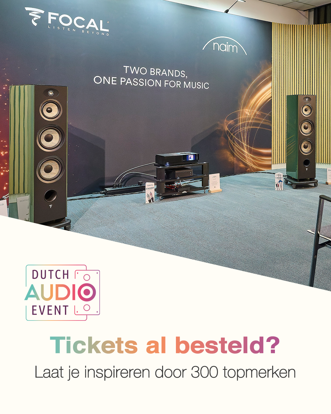 Dutch Audio Event Facebook ad: Mis het niet!