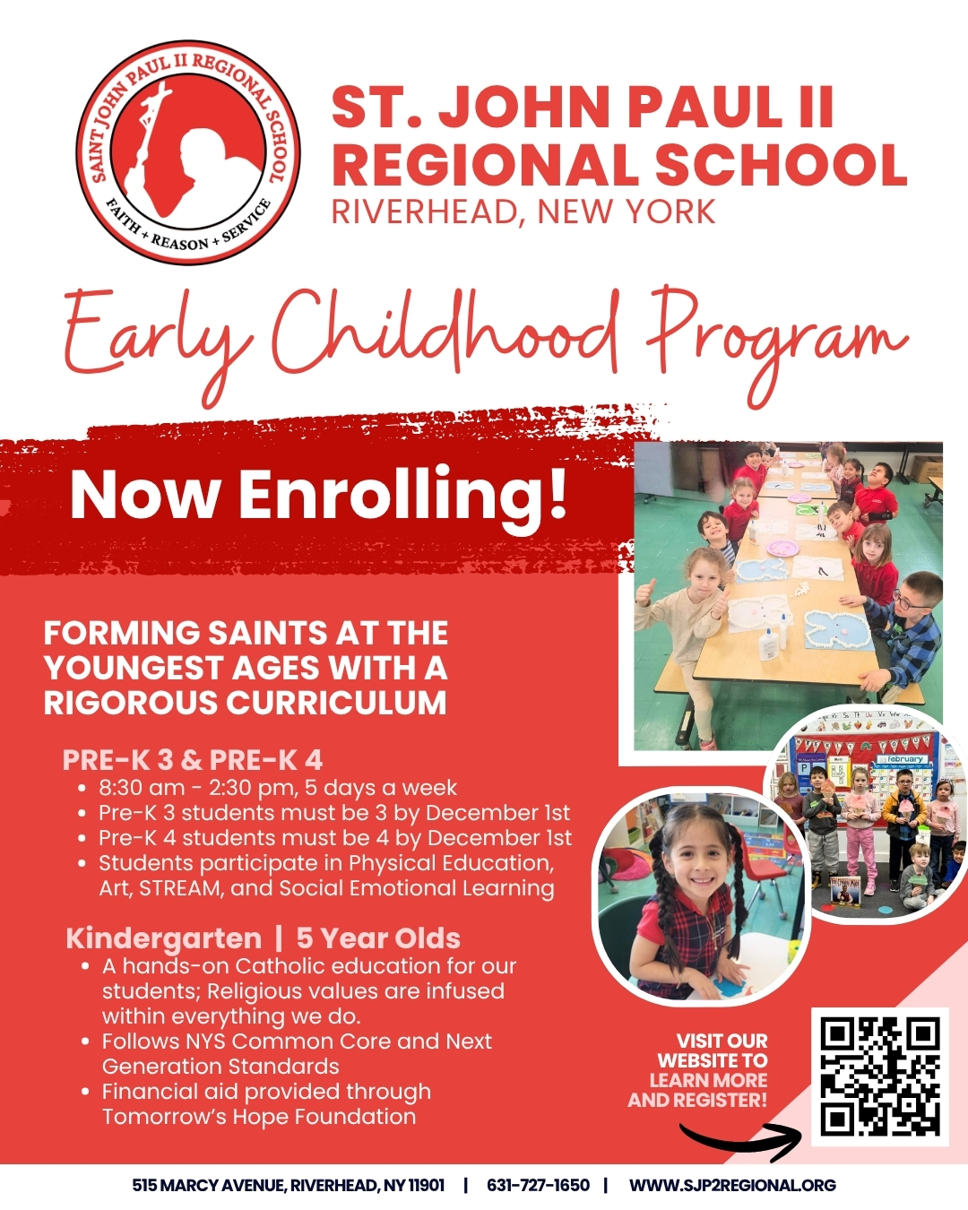 St. John Paul II Regional School, Riverhead Facebook ad