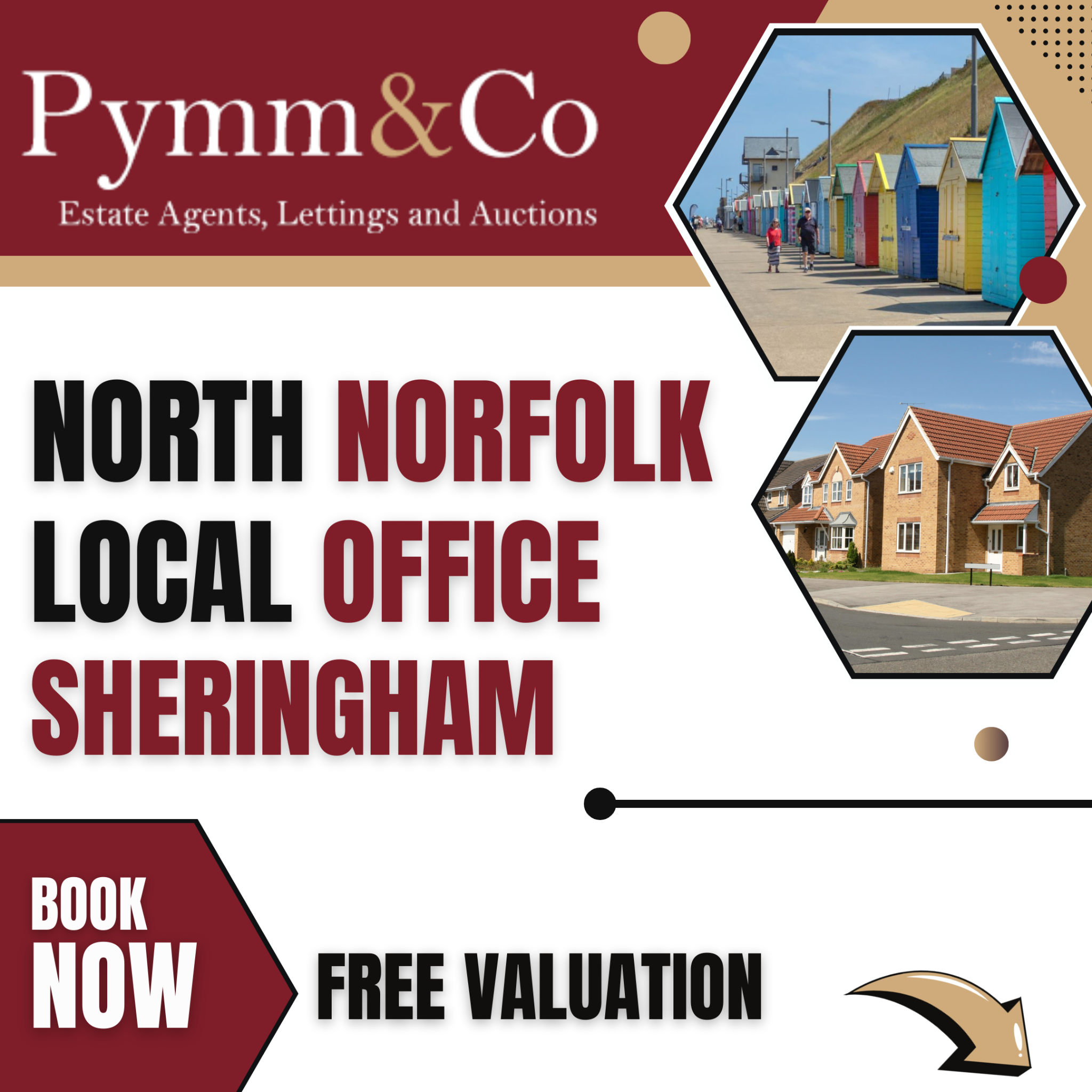 Pymm & Co North Norfolk Facebook ad: Book A Free Valuation Now!