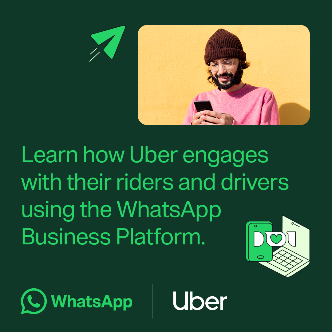 WhatsApp for Business Facebook ad: How Uber uses WhatsApp