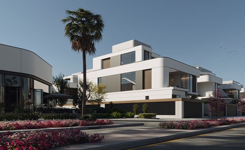 Scene Home Facebook ad: AD: Across H by HUNA Introduces Sculptural Modern Villas…