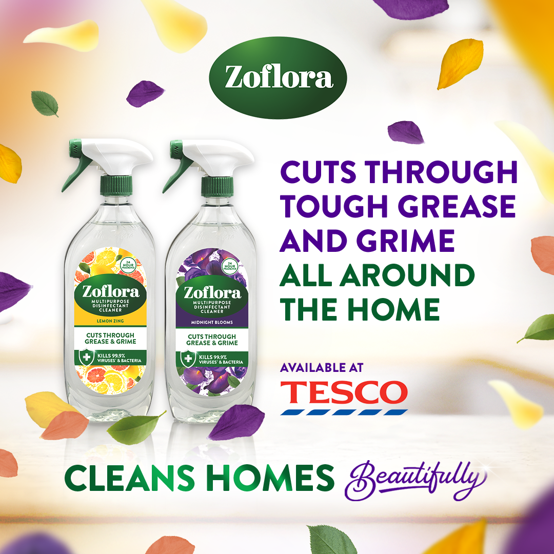 Zoflora Facebook ad: Shop Zoflora at Tesco