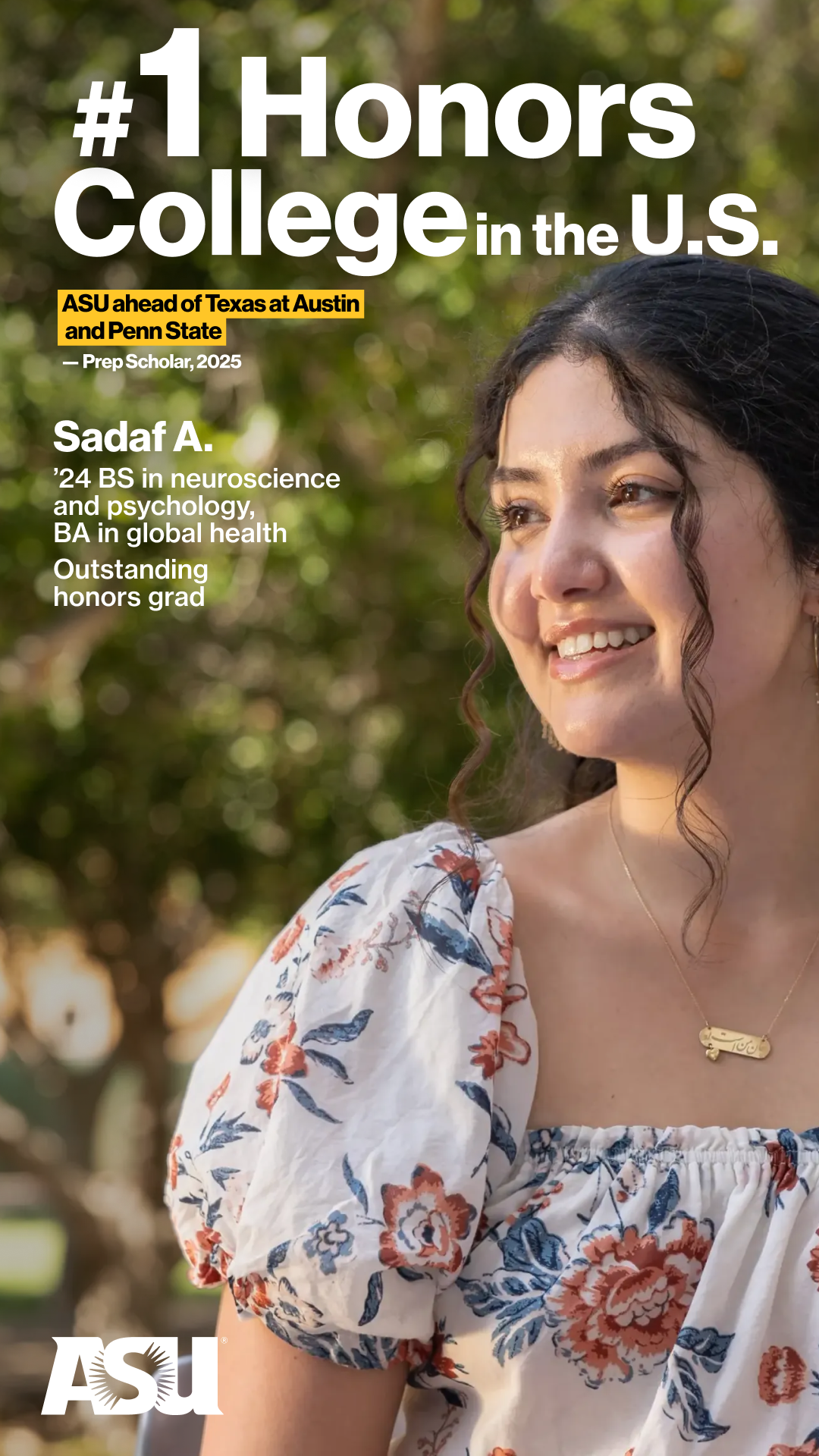Arizona State University Facebook ad