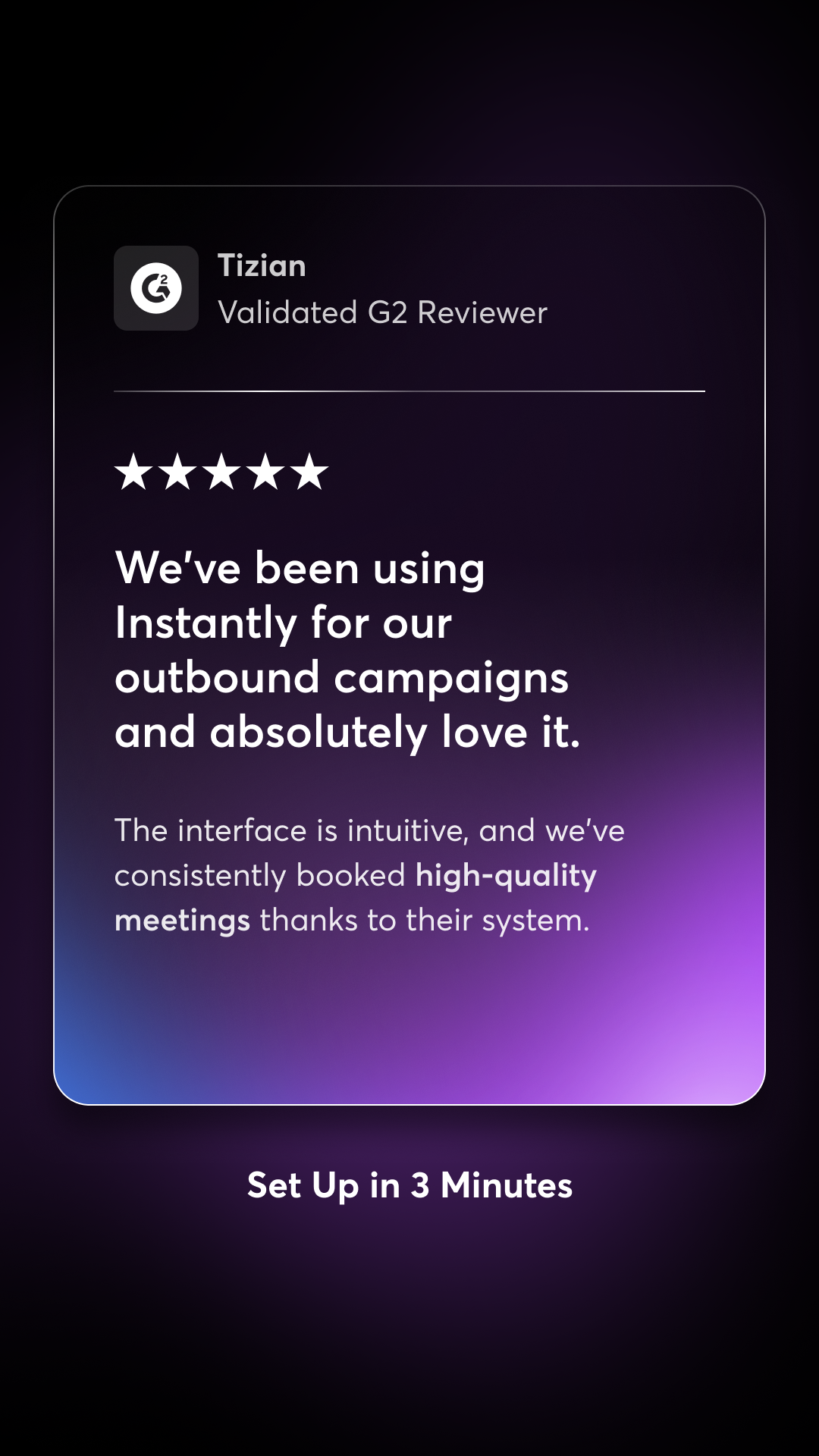 Instantly.ai Facebook ad
