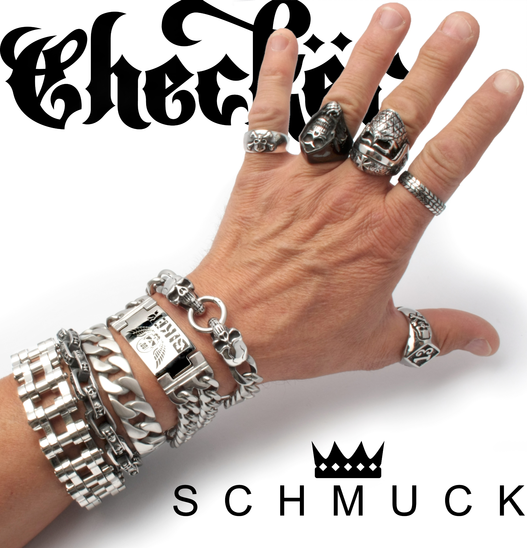 Schmuck-Checker Facebook ad: Dein Onlineshop für echten Männerschmuck - Schmuck-Checker