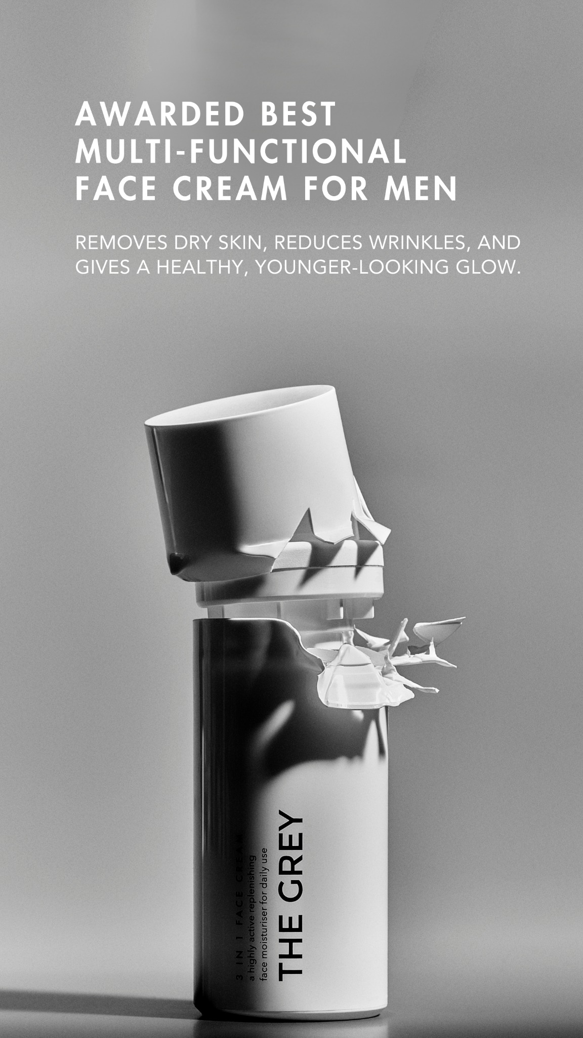 The Grey Men’s Skincare Facebook ad