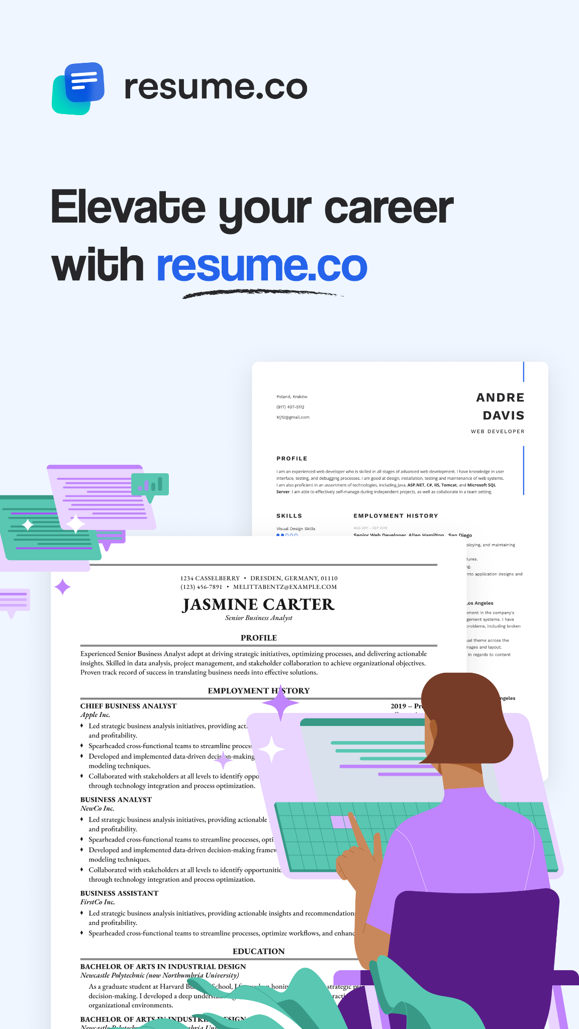 Resume.co Facebook ad