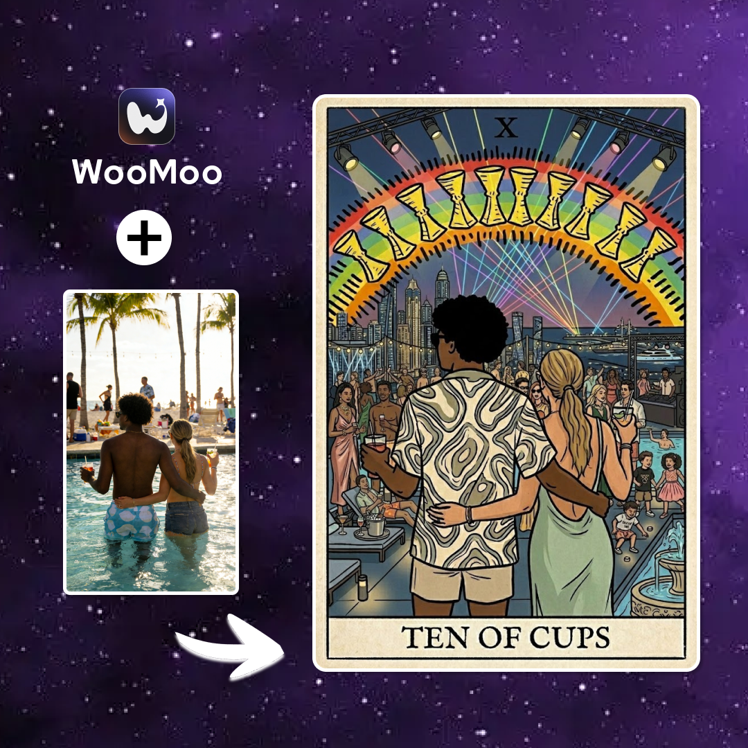 Woomoo Facebook ad: Meet Your Higher Self.