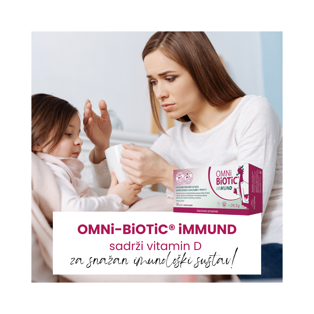 OMNi-BiOTiC Hrvatska Facebook ad: Djeca su u kolektivu svakodnevno izložena virusima, dok…