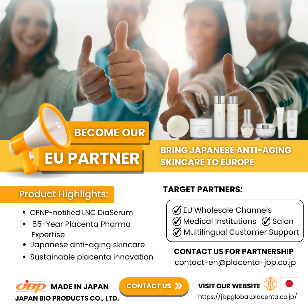 Japan Bio Products Co., Ltd. Facebook ad: Looking for partners in Europe