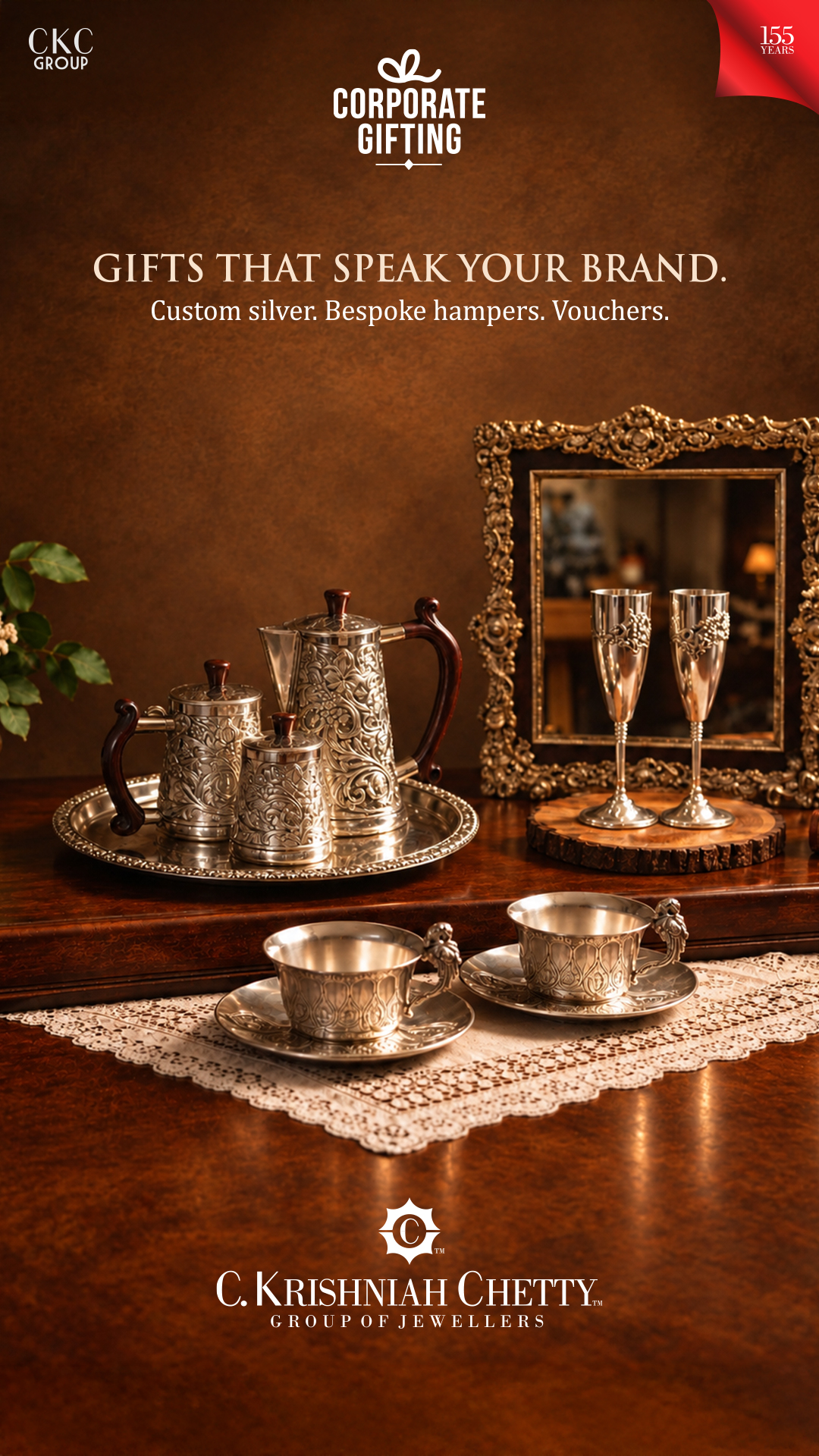 C. Krishniah Chetty Jewellers - A CKC Group Company Facebook ad: Gifts That Speak Your Brand