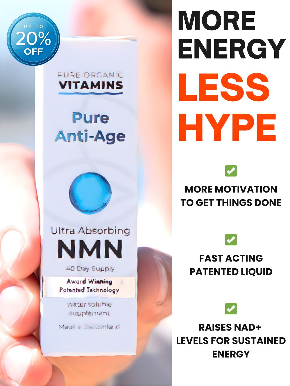 Pure Organic Vitamins Facebook ad