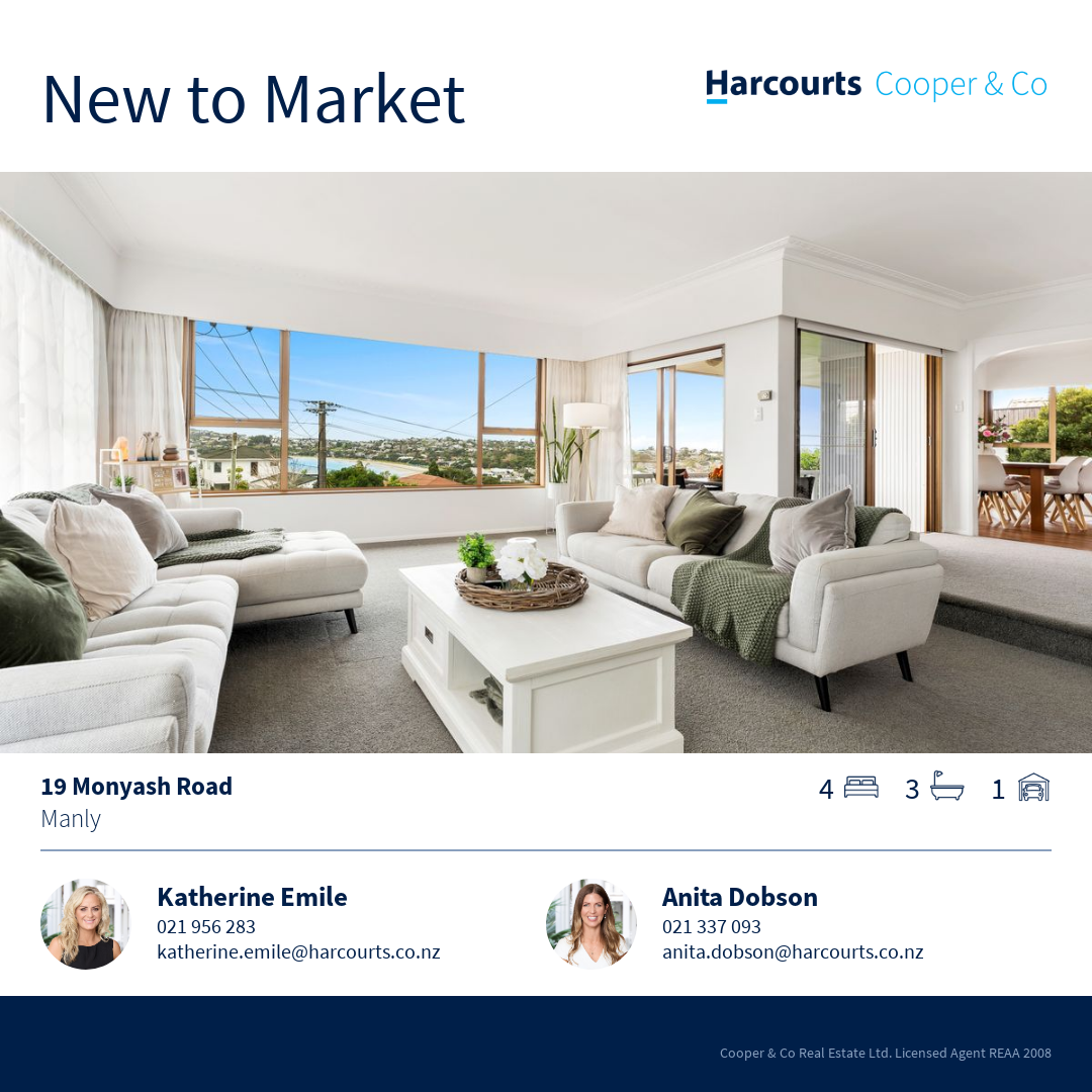 Harcourts Cooper & Co Real Estate Facebook ad