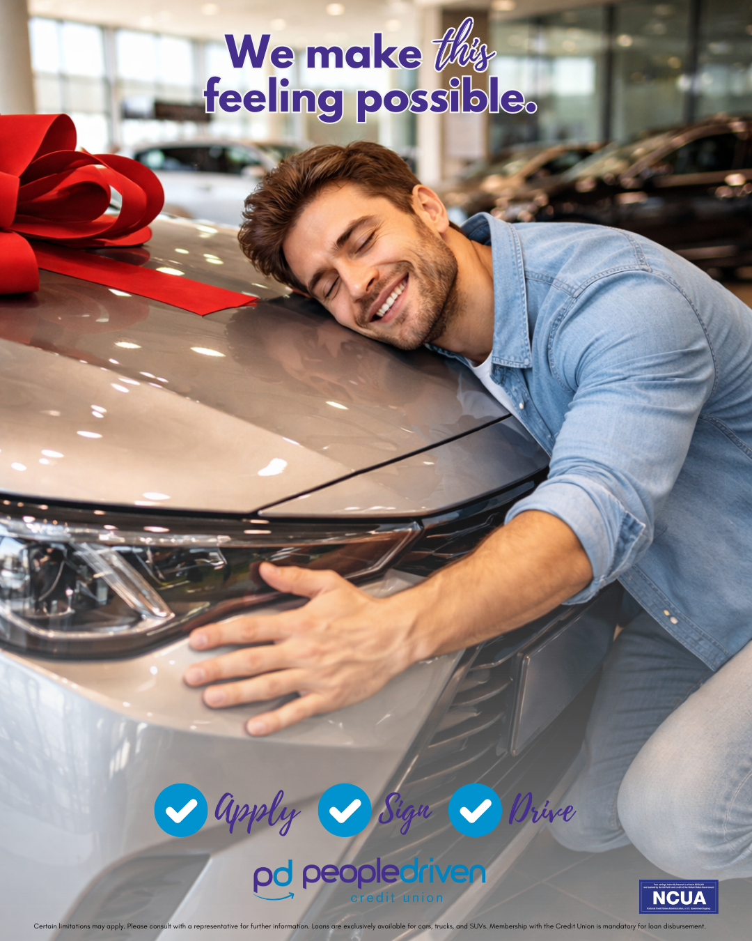 People Driven Credit Union Facebook ad: Unlock a Low Rate at PDCU