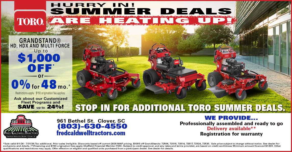 Fred Caldwell Tractors Facebook ad from May 31, 2026