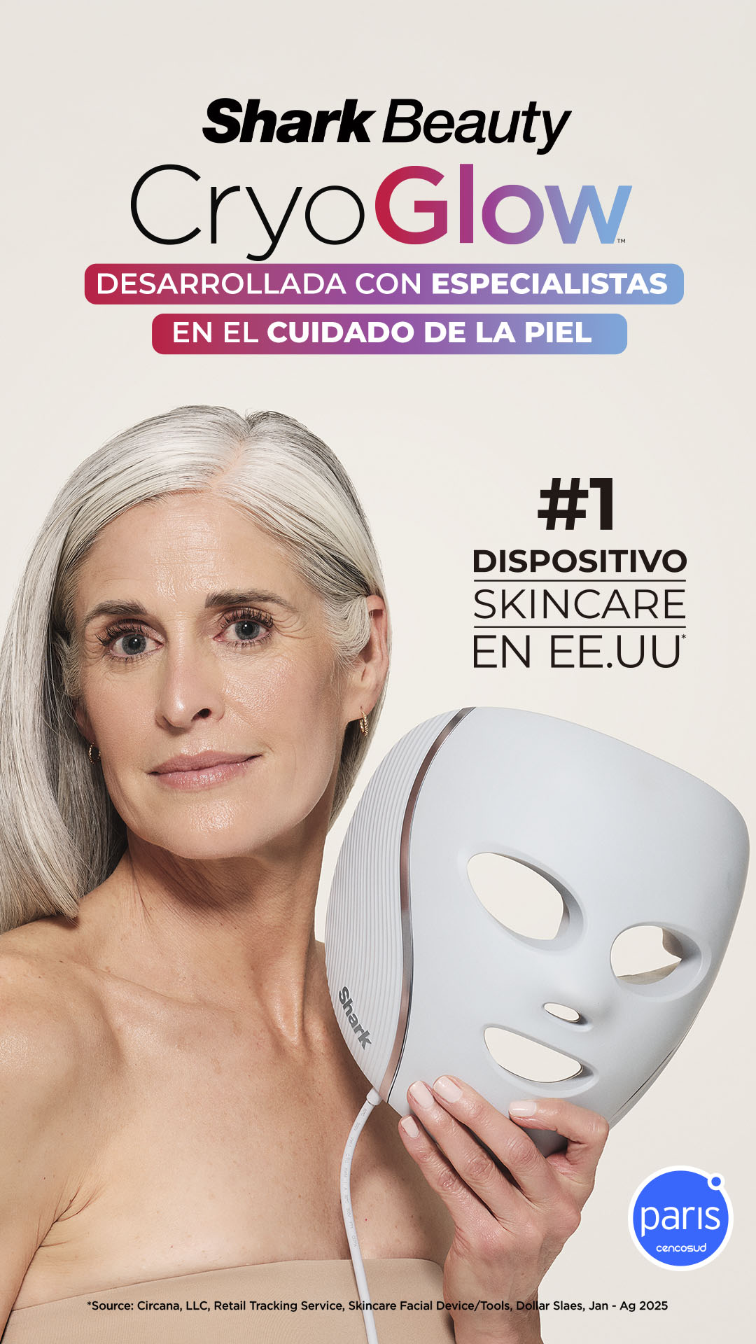 Shark Beauty Chile Facebook ad from Jul 7, 2026
