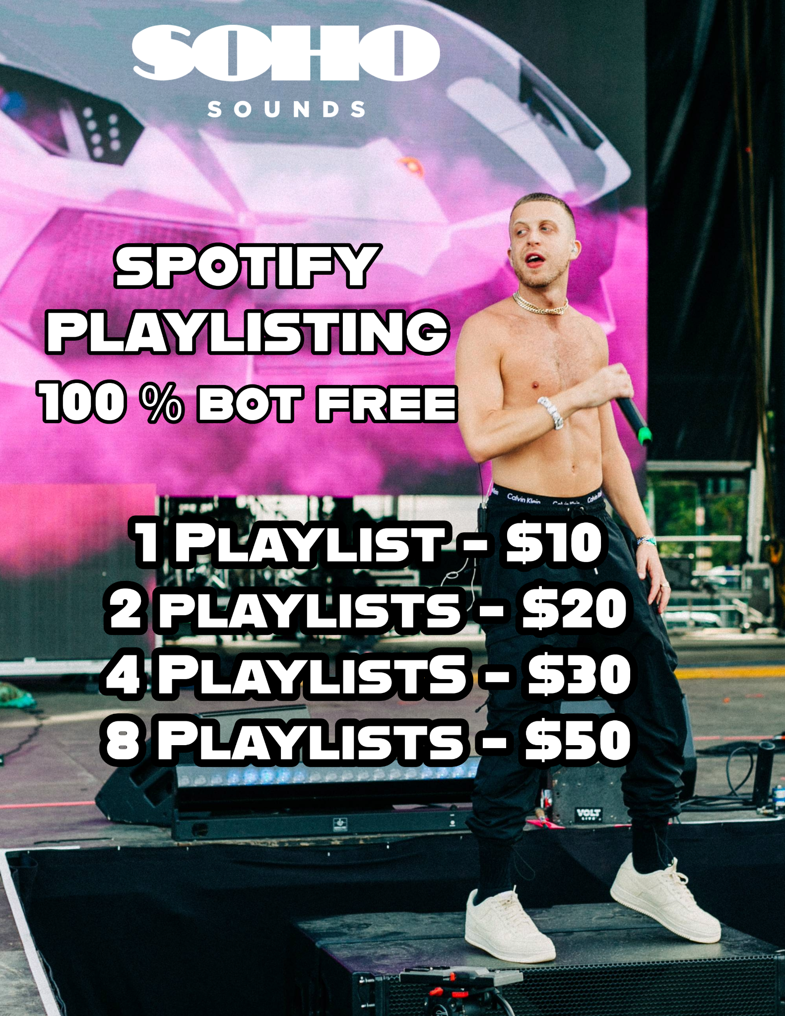 Soho Sounds Facebook ad