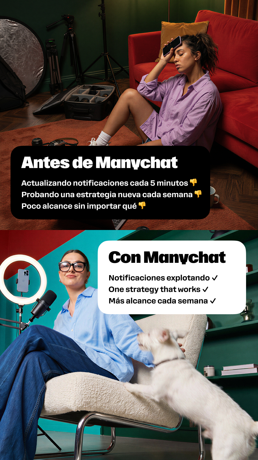 Manychat Facebook ad