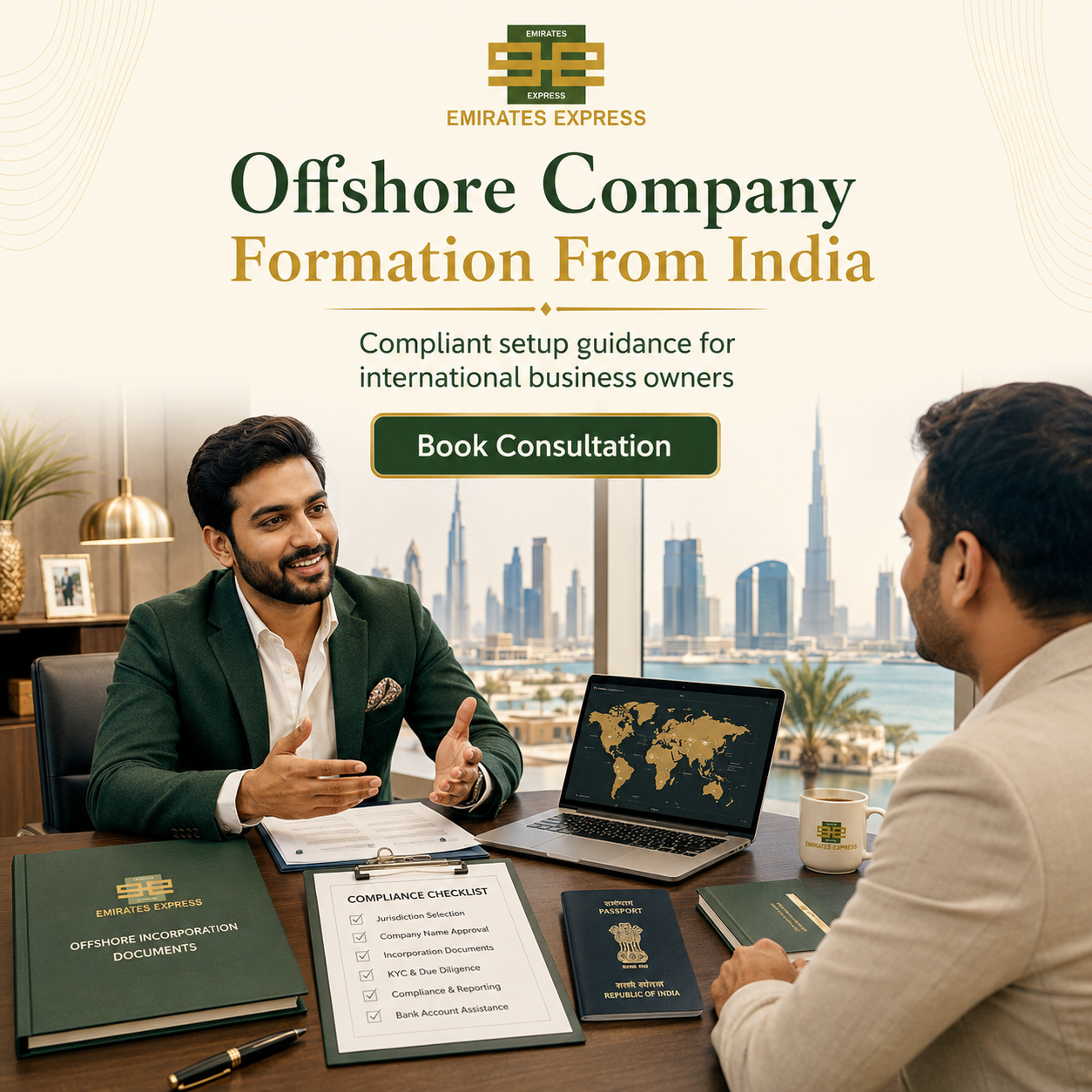 Emirates Express Business Setup UAE Facebook ad: UAE Offshore Company Setup