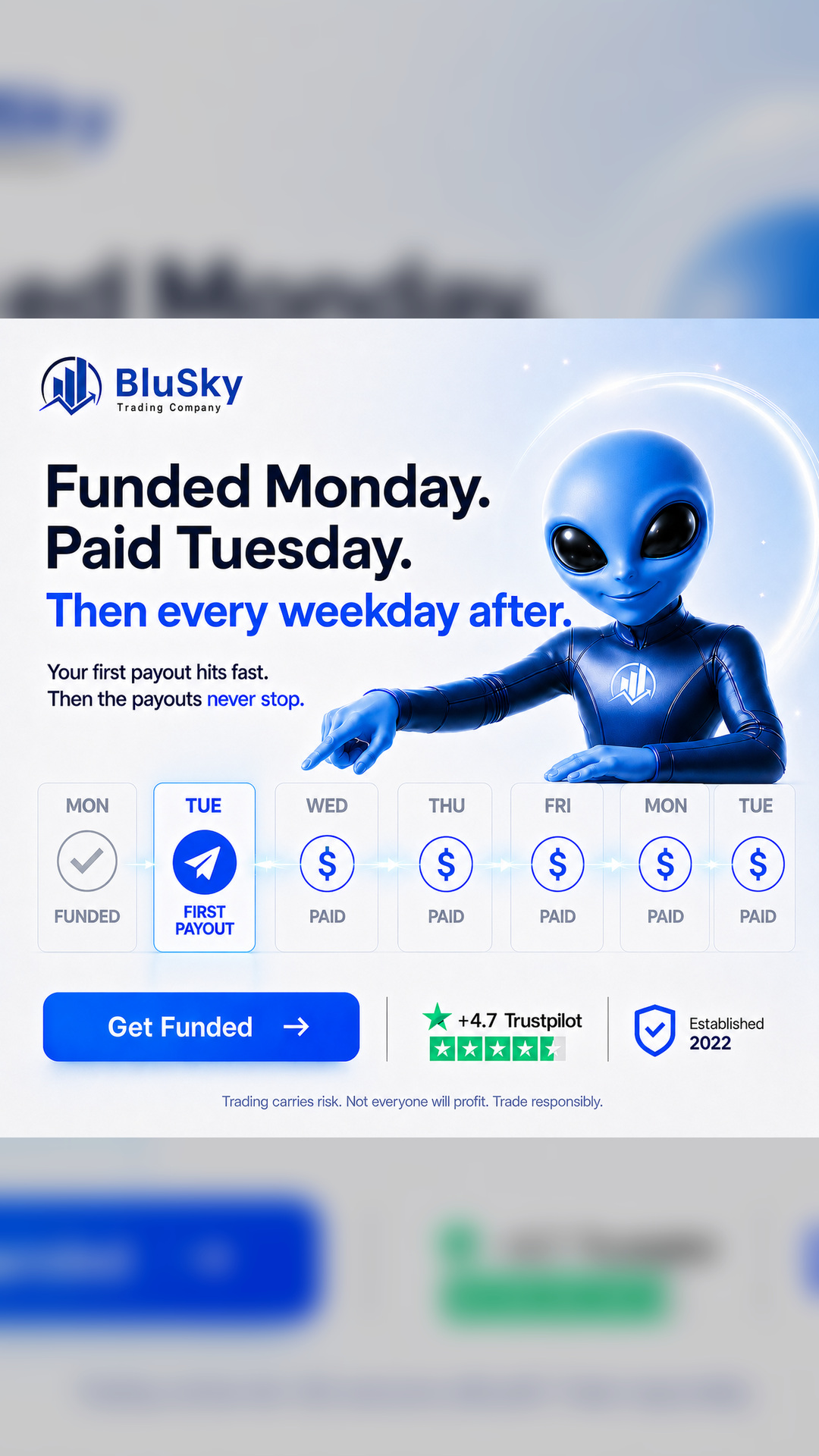 BluSky Trading Company Facebook ad