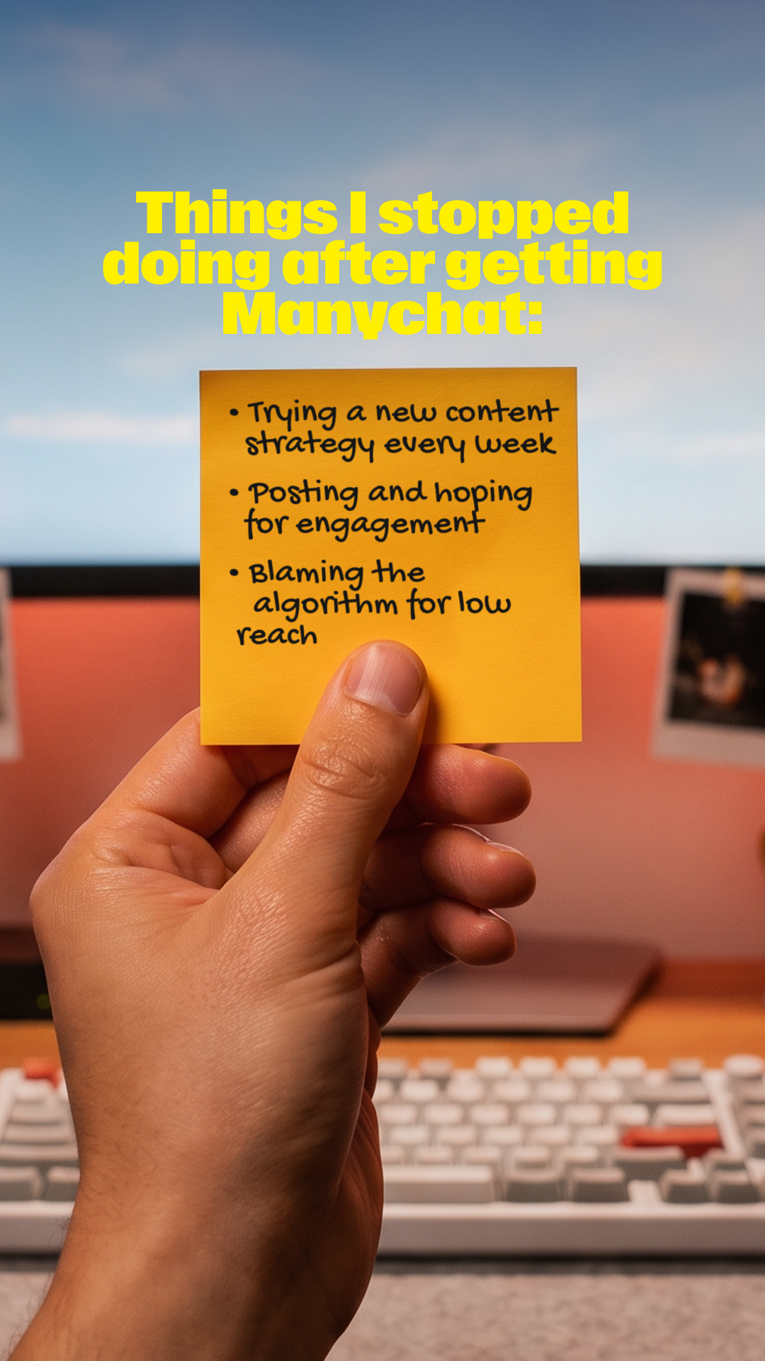 Manychat Facebook ad