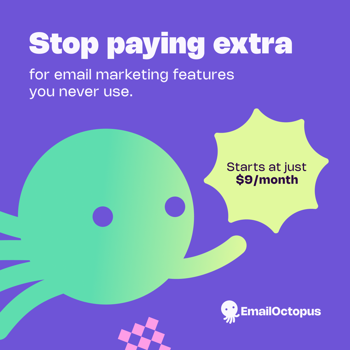 EmailOctopus Facebook ad