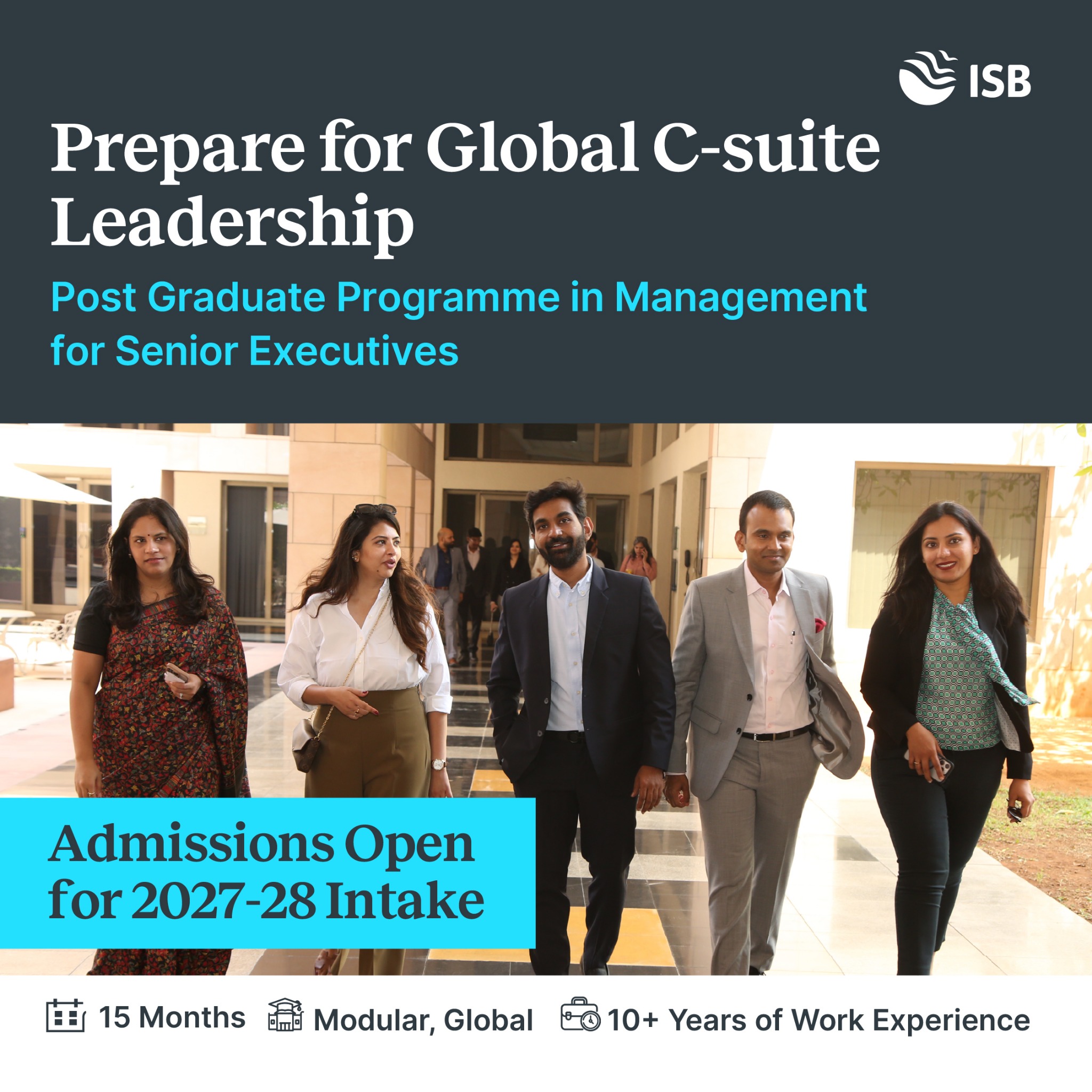 ISB Admissions Facebook ad