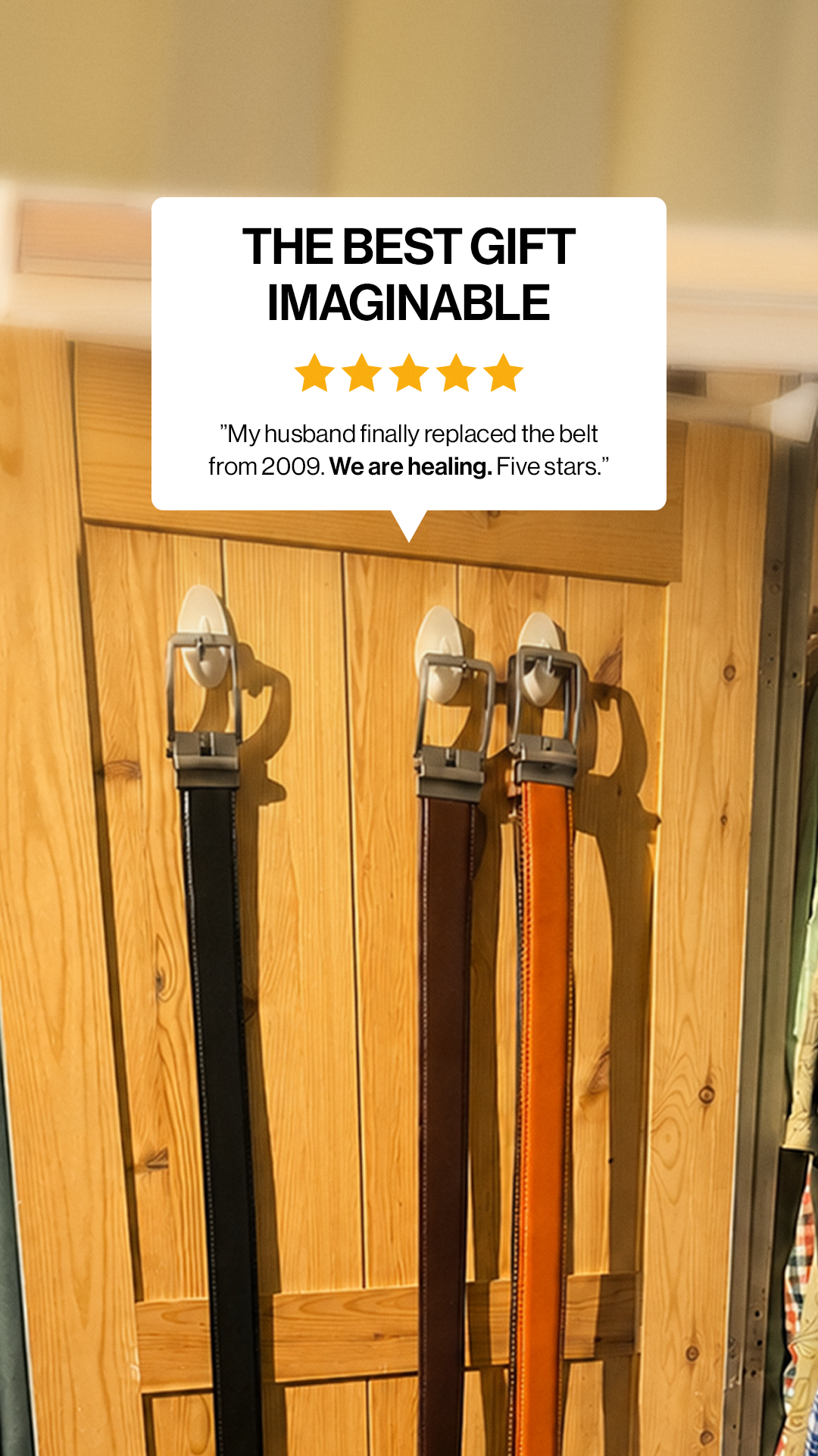 Buckley Belts Facebook ad