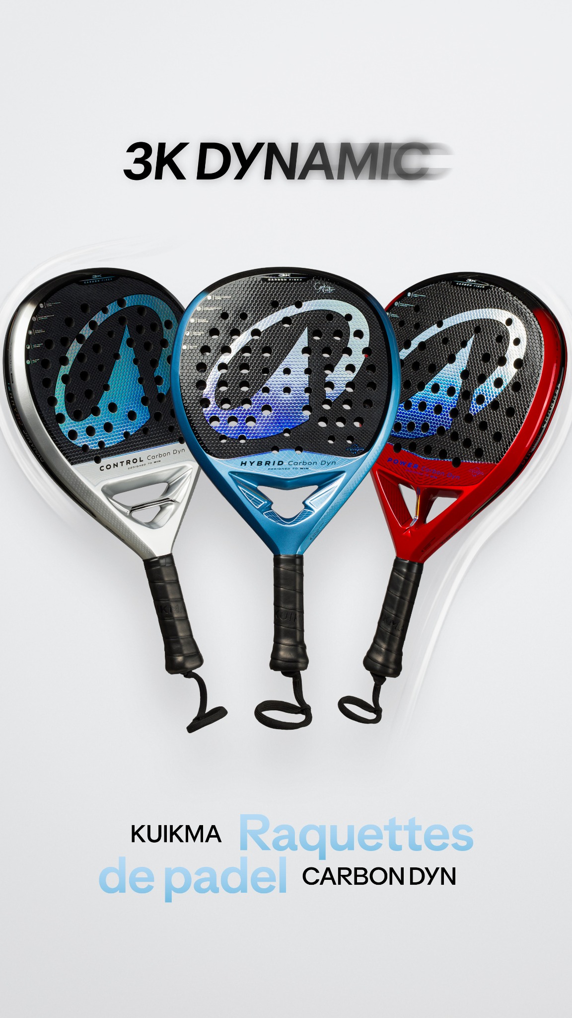 Kuikma Padel Facebook ad: Nouveaux modèles Kuikma Carbon Dyn