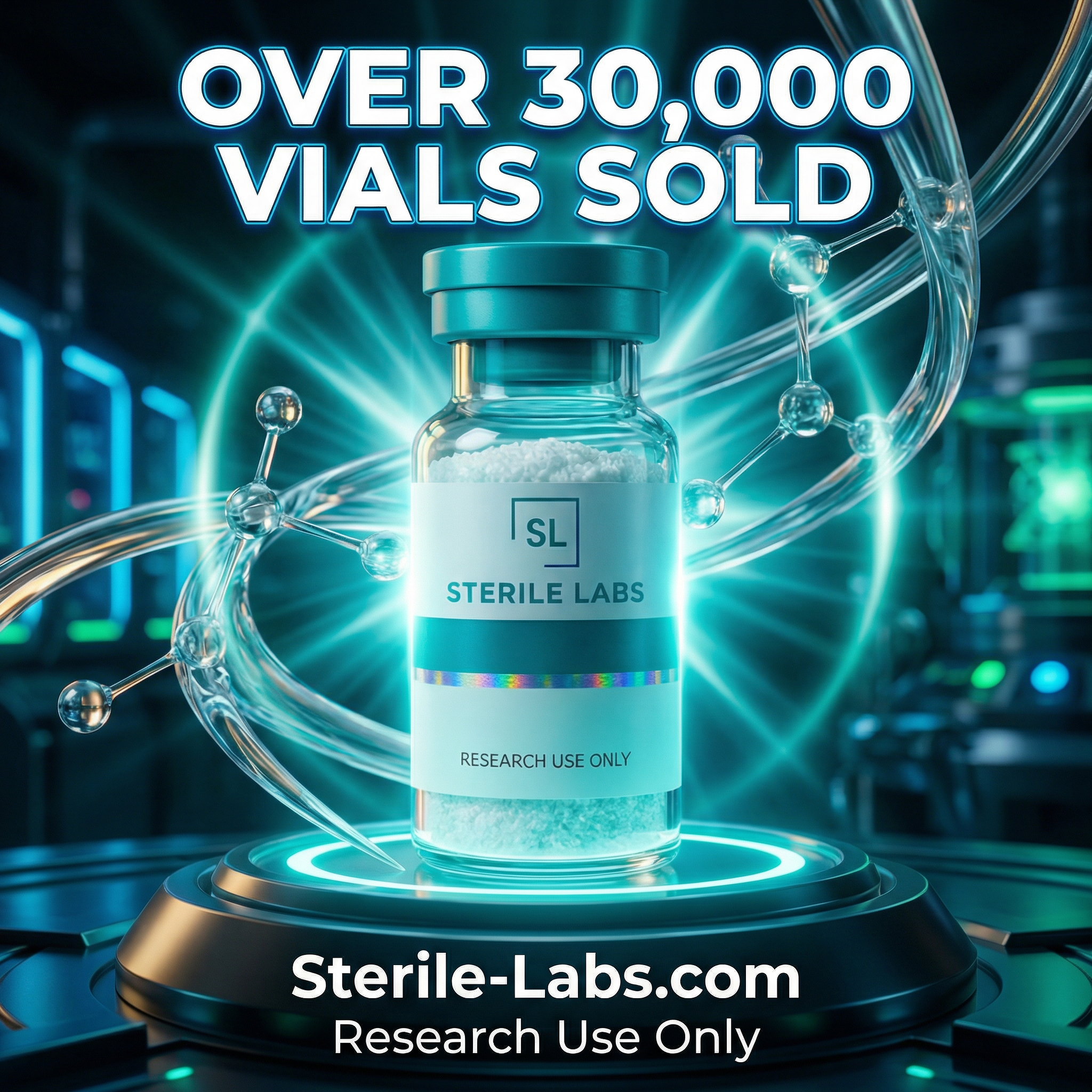Sterile Labs Facebook ad: Over 30K Vials Sold