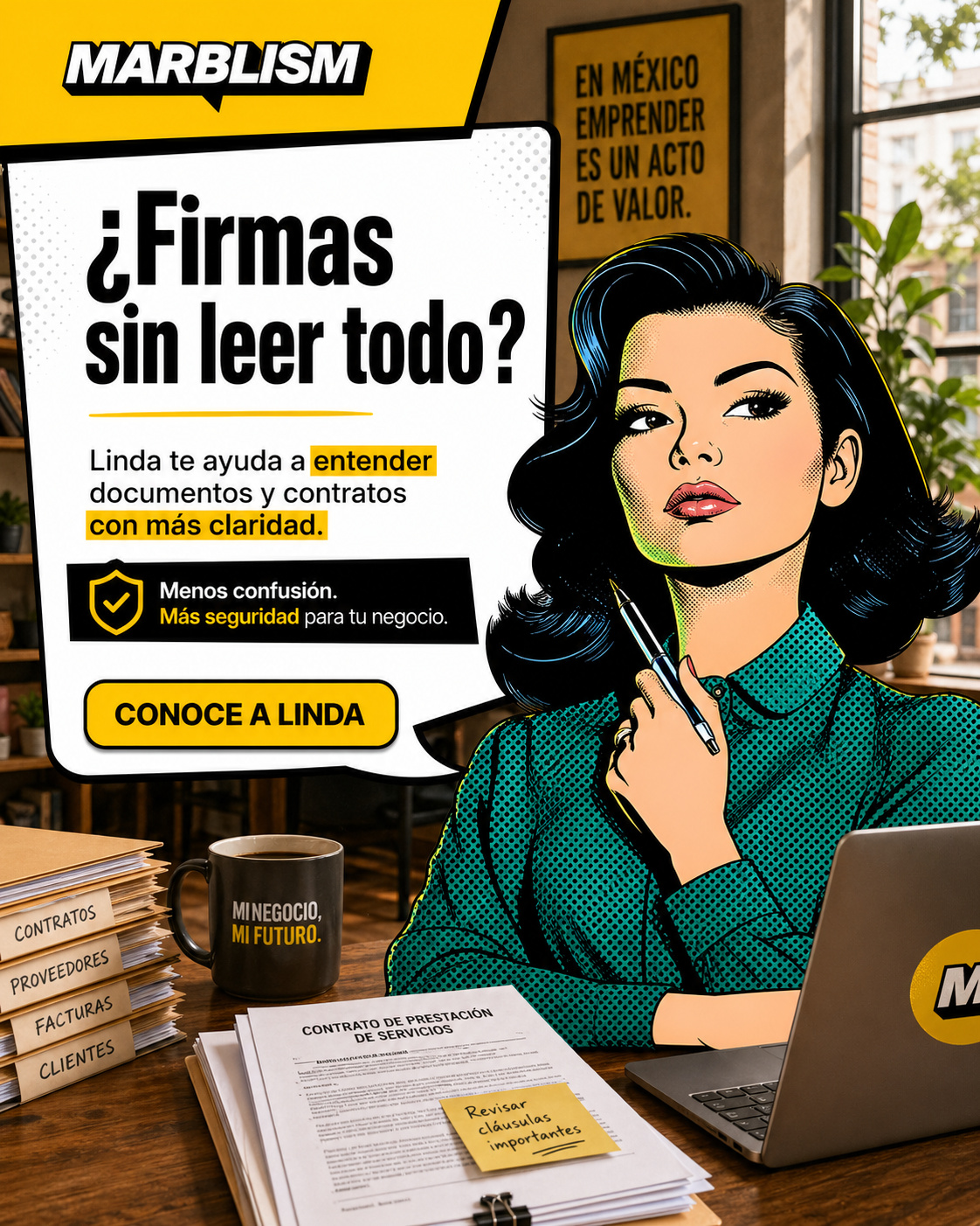 Marblism Facebook ad