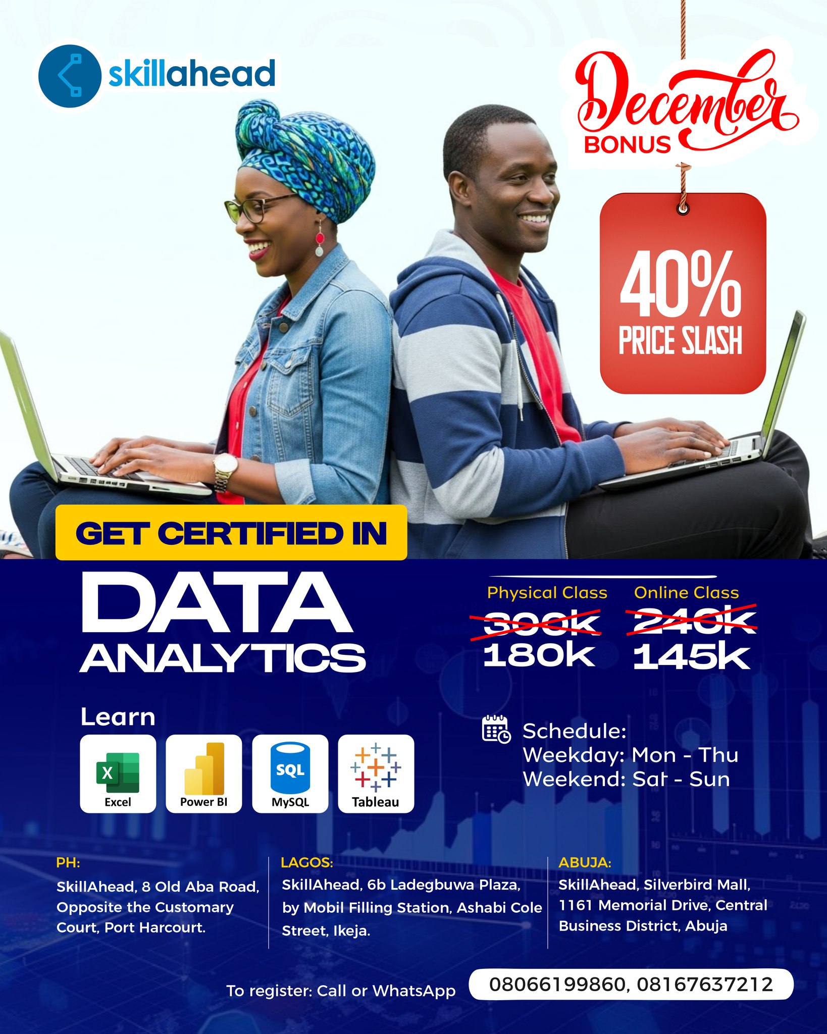 Anietie Etuk Facebook ad: 𝗟𝗲𝗮𝗿𝗻 𝘁𝗵𝗲𝘀𝗲 𝟱 𝗱𝗮𝘁𝗮 𝗮𝗻𝗮𝗹𝘆𝘁𝗶𝗰𝘀…