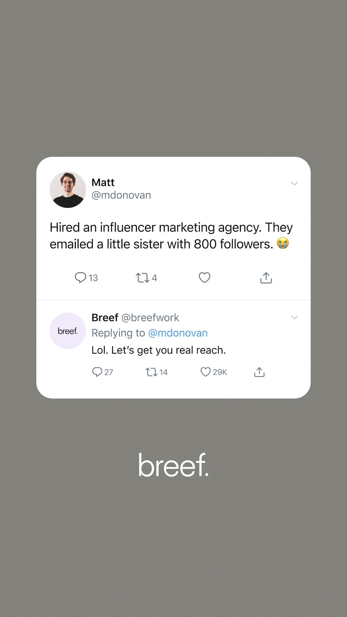 Breef. Facebook ad