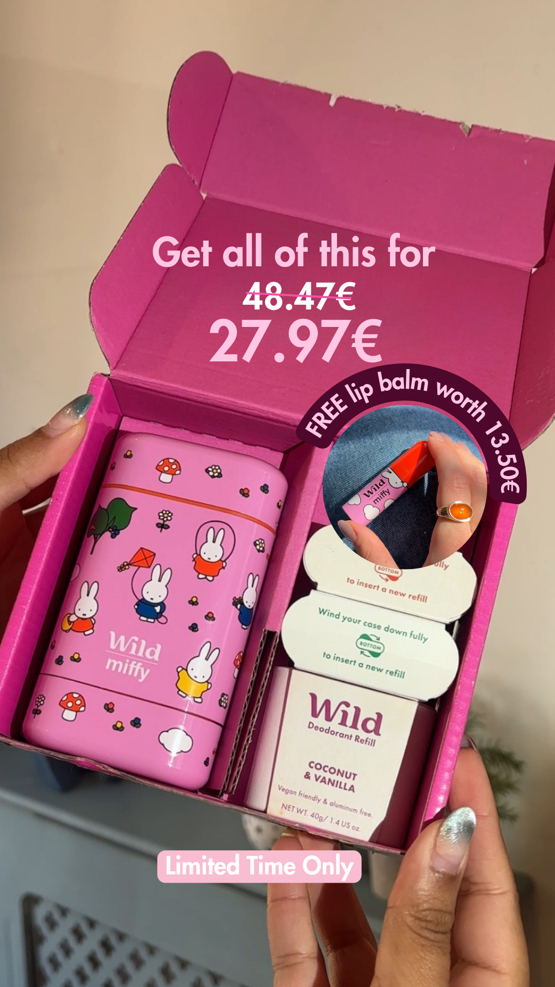 Wild Facebook ad: Free Lip Balm with Miffy