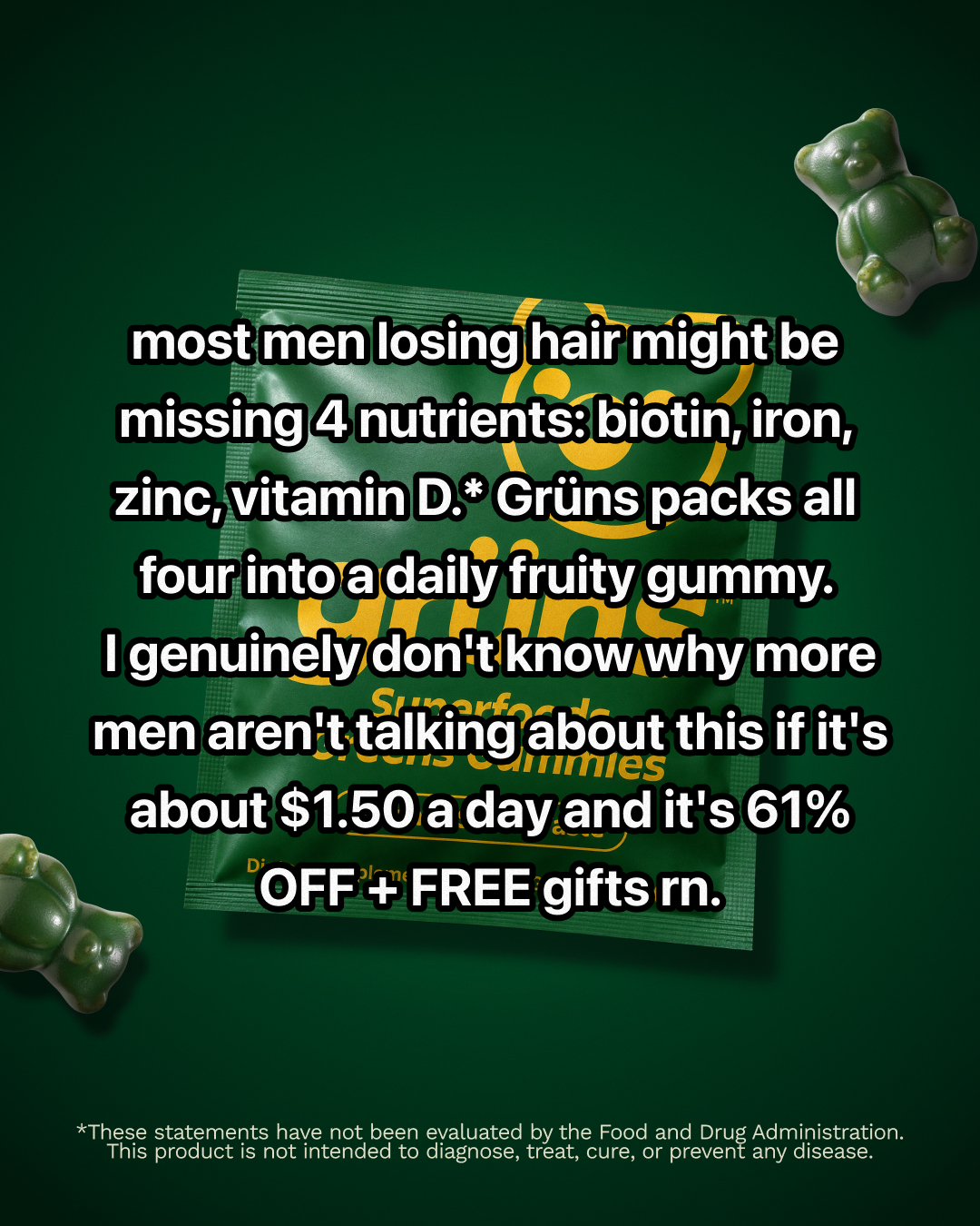 Grüns Facebook ad